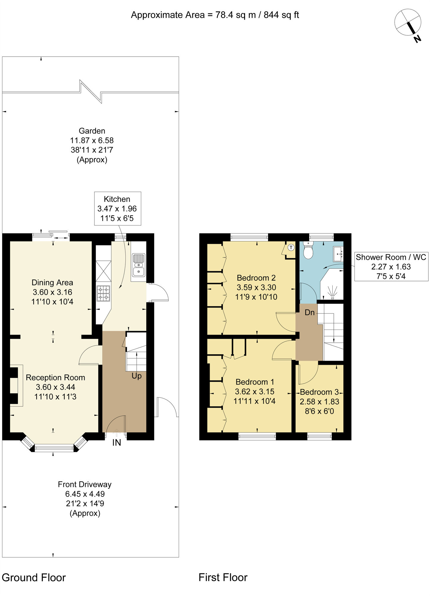 Floorplan of 3 bedroom Semi Detached House for sale, Kitchener Road, Essex, RM10