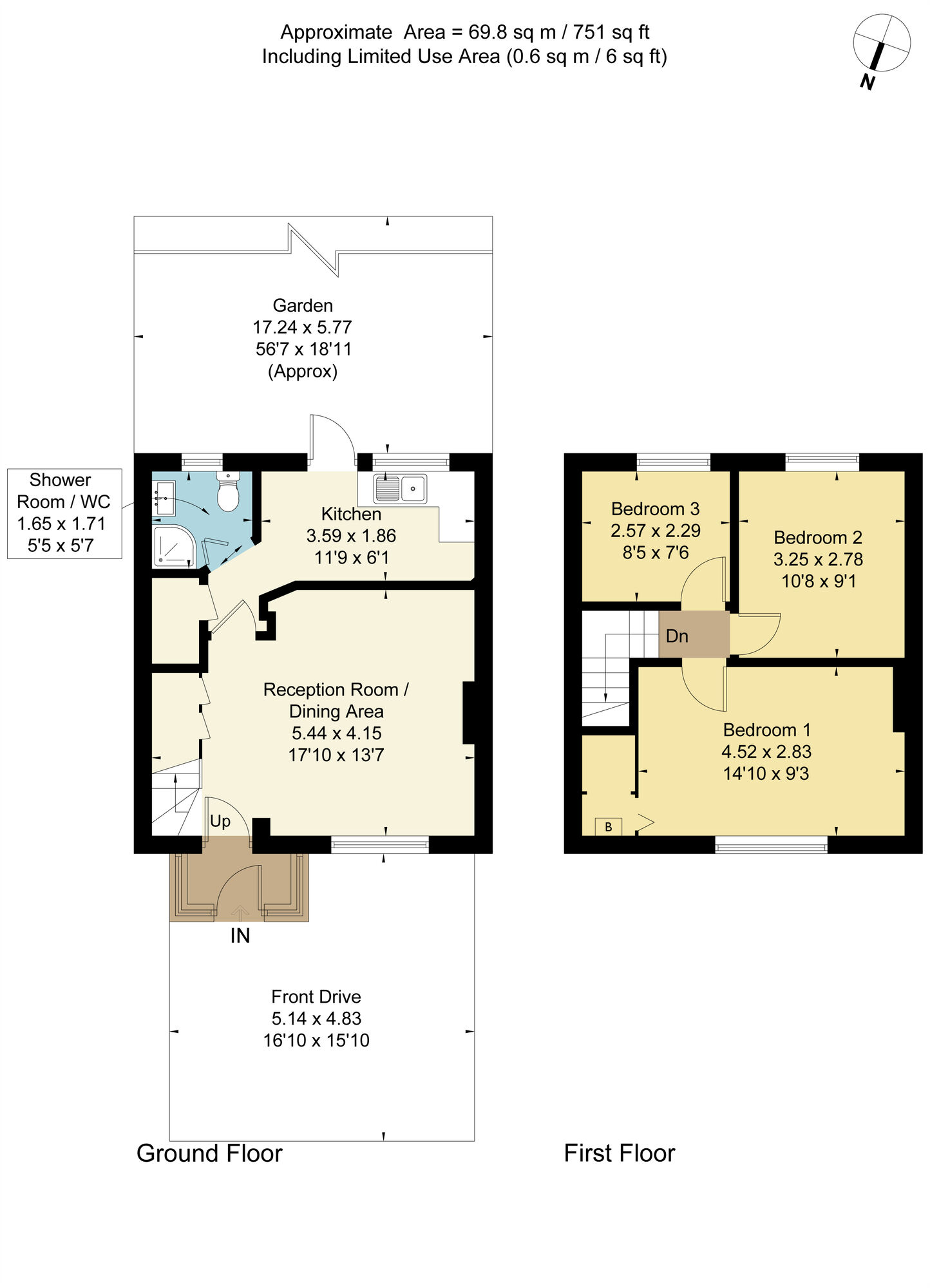 Floorplan of 3 bedroom Mid Terrace House for sale, Wood Lane, Dagenham, RM8