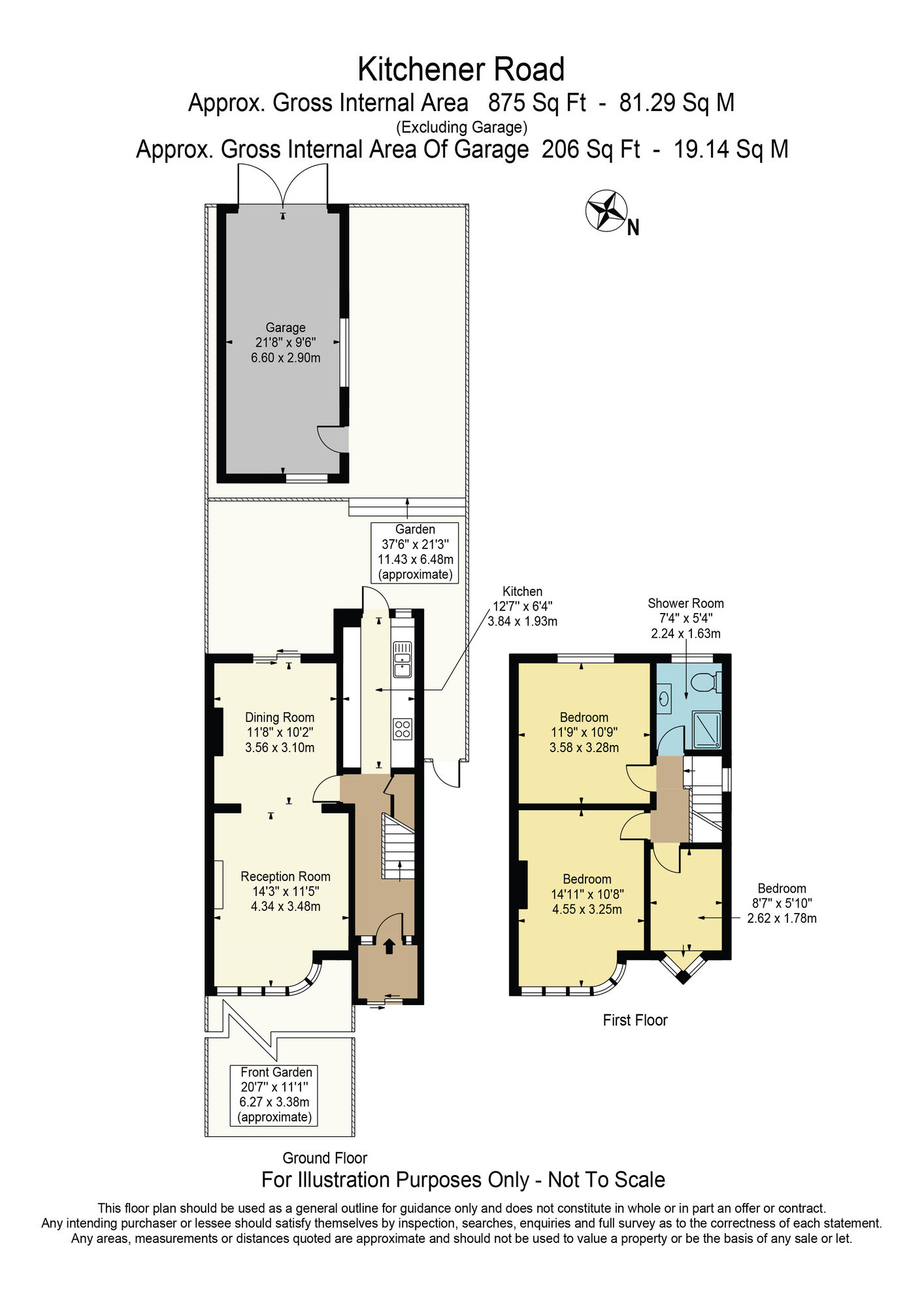 Floorplan of 3 bedroom Semi Detached House for sale, Kitchener Road, Dagenham, RM10