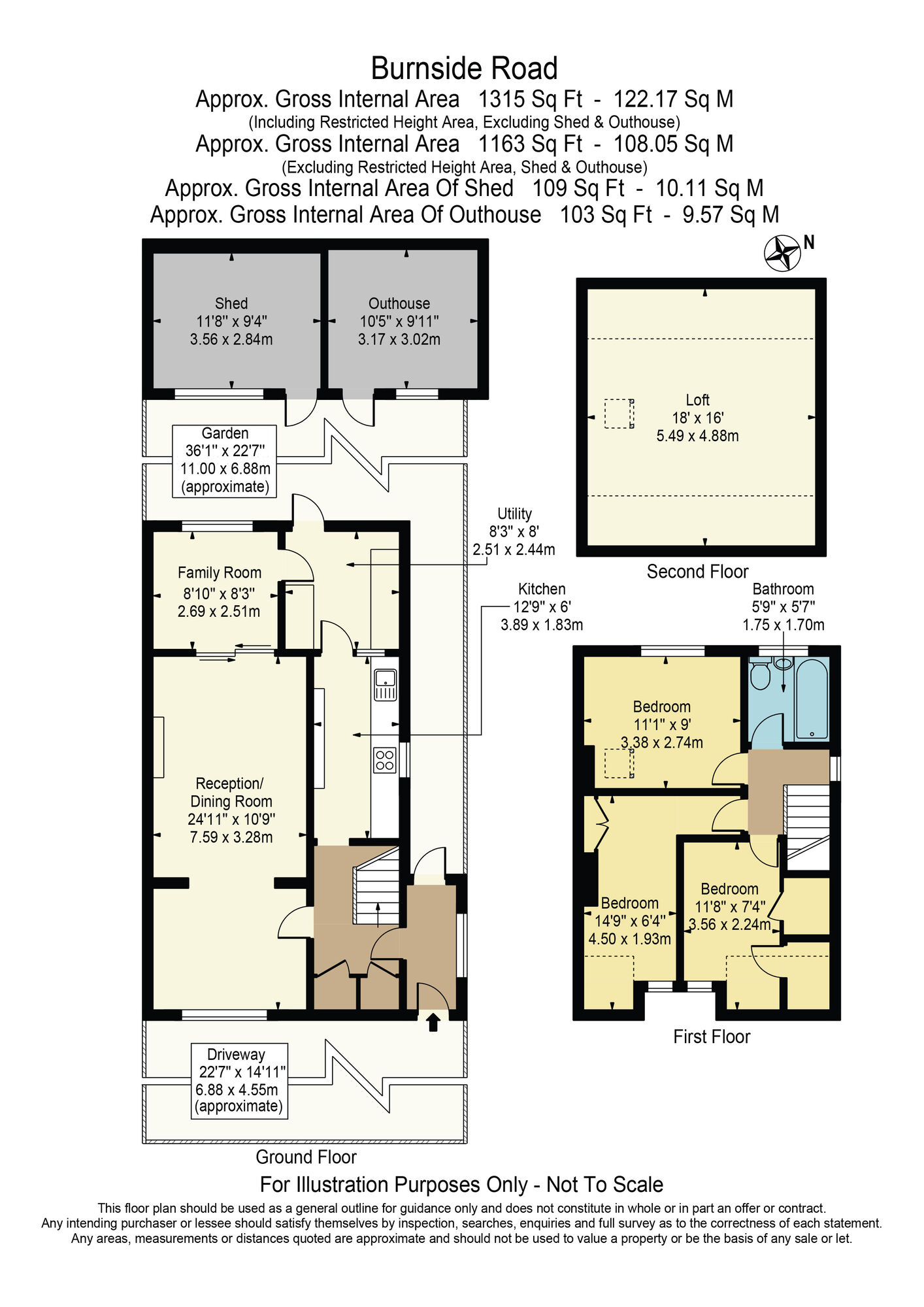 Floorplan of 2 bedroom End Terrace House for sale, Burnside Road, Dagenham, RM8