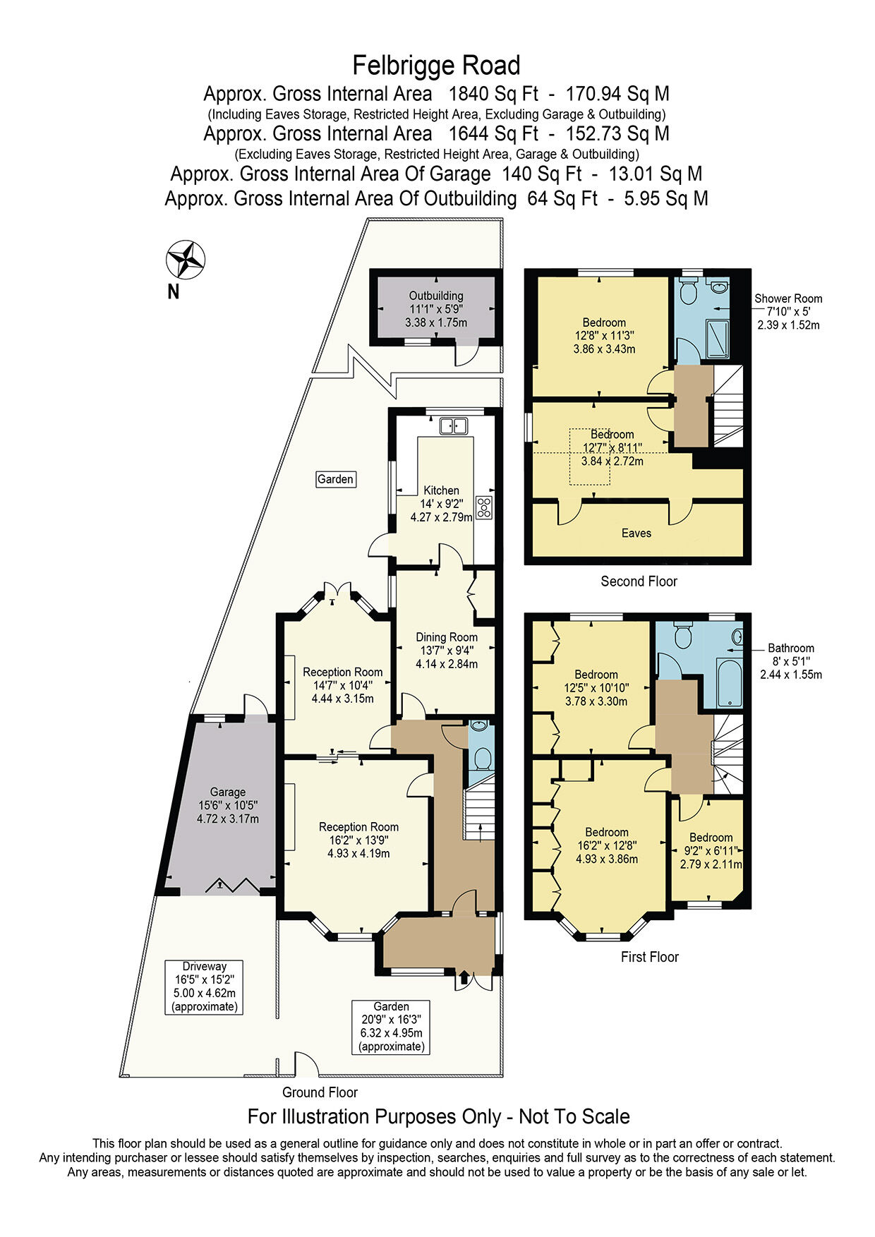 Floorplan of 5 bedroom End Terrace House for sale, Felbrigge Road, Seven Kings, IG3