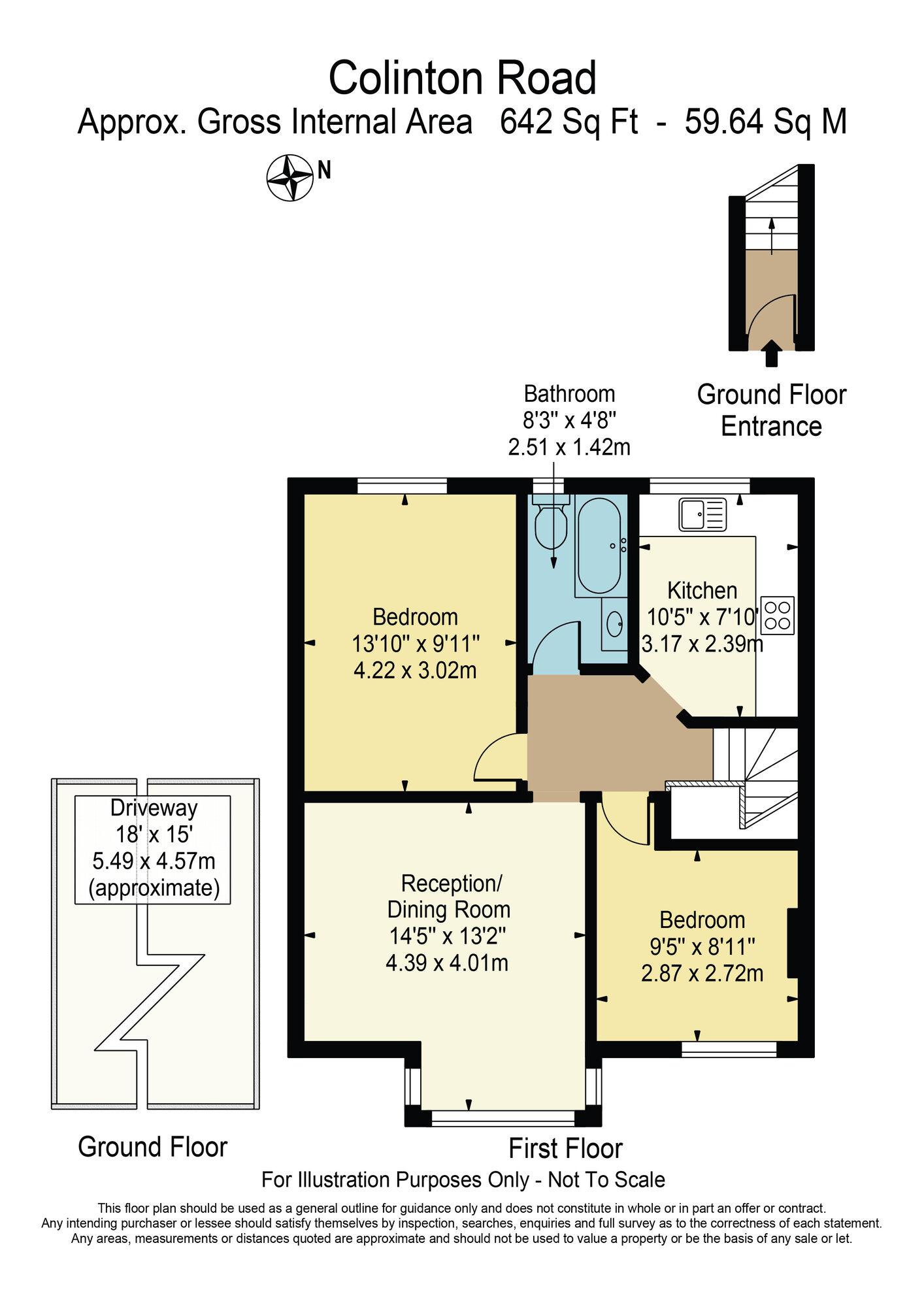 Floorplan of 2 bedroom  Flat for sale, Colinton Road, Goodmayes, IG3