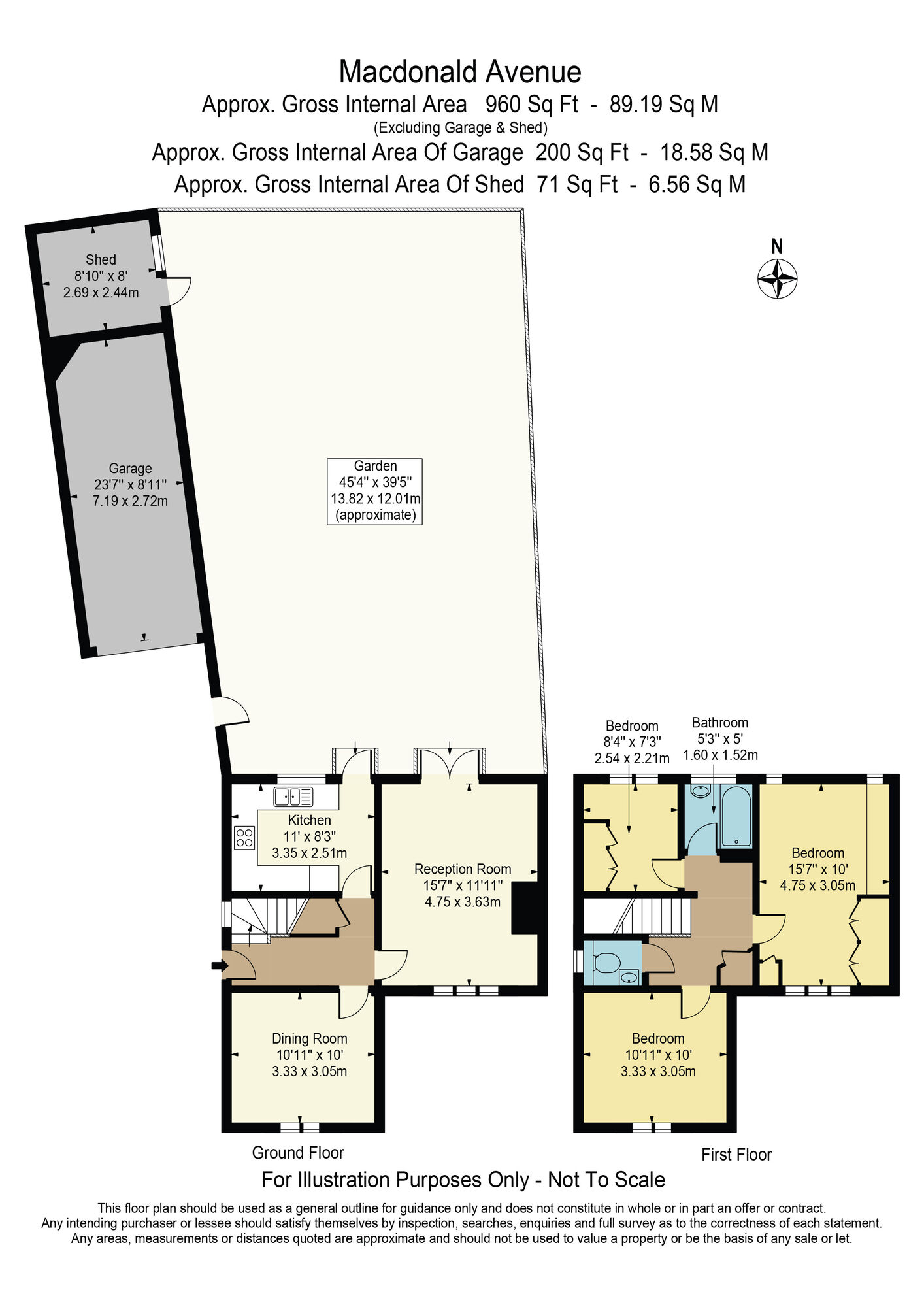 Floorplan of 3 bedroom Semi Detached House for sale, MacDonald Avenue, Dagenham, RM10