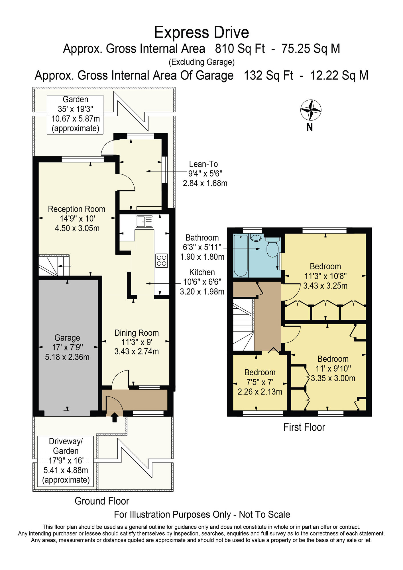 Floorplan of 3 bedroom Mid Terrace House for sale, Express Drive, Goodmayes, IG3