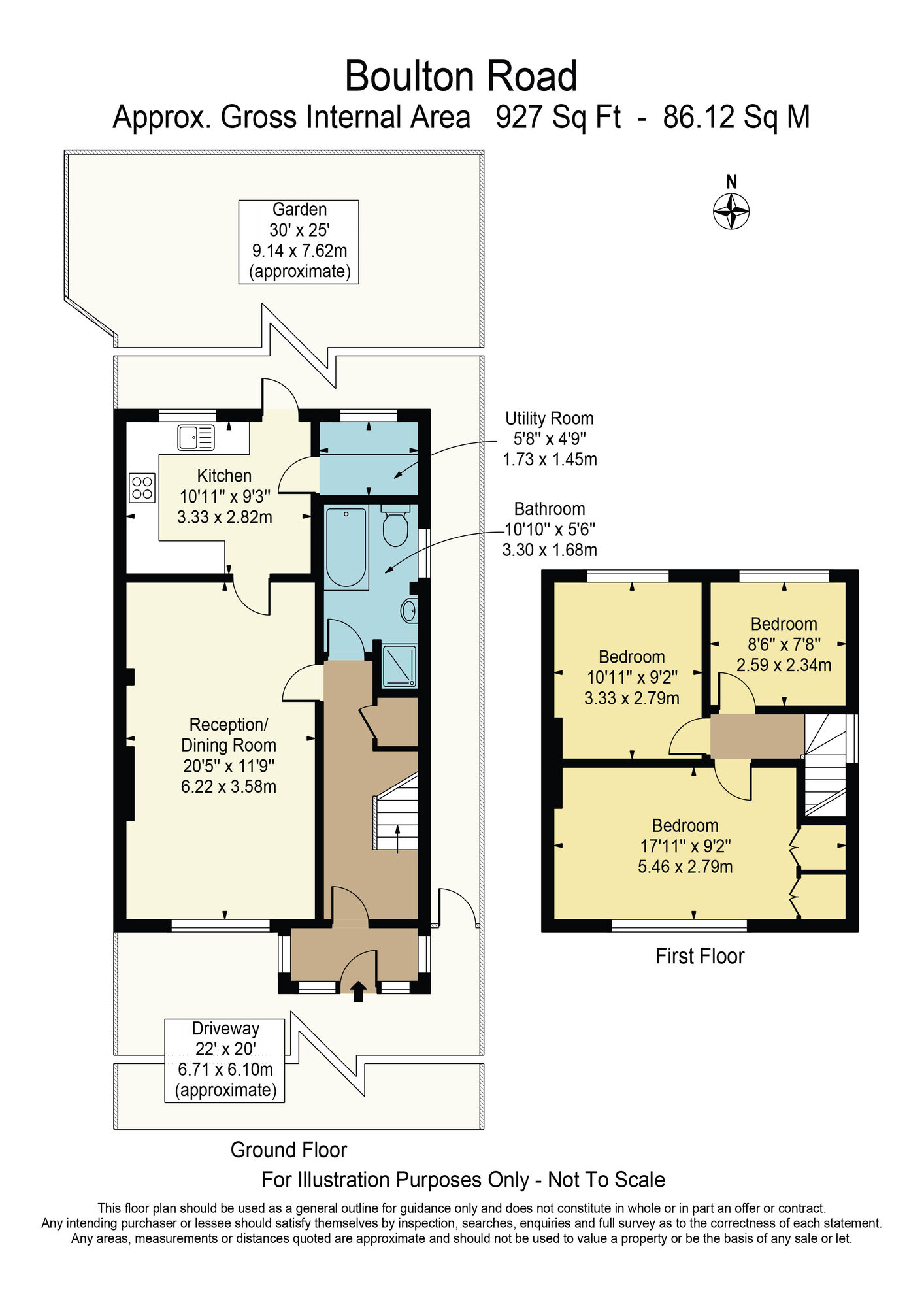 Floorplan of 3 bedroom Semi Detached House for sale, Boulton Road, Dagenham, RM8