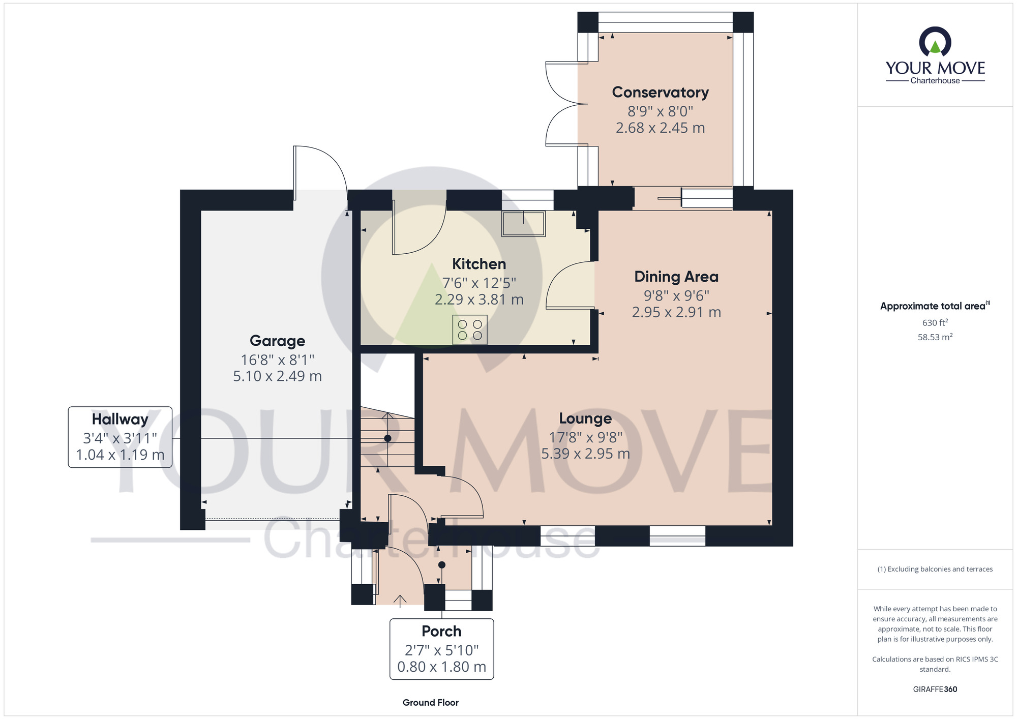 Floorplan of 3 bedroom Semi Detached House for sale, Nursery Fields, Acol, Kent, CT7