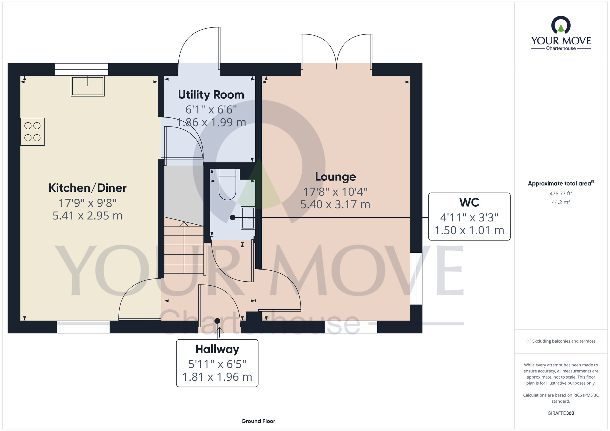 Floorplan of 3 bedroom Semi Detached House for sale, Sunrise Close, Margate, Kent, CT9