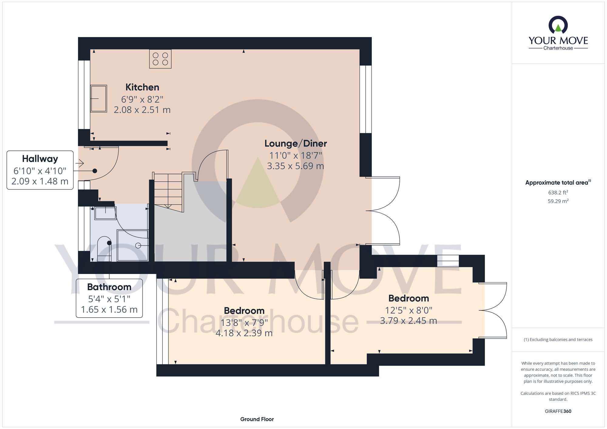 Floorplan of 5 bedroom Detached House for sale, Broomfield Crescent, Cliftonville, Kent, CT9