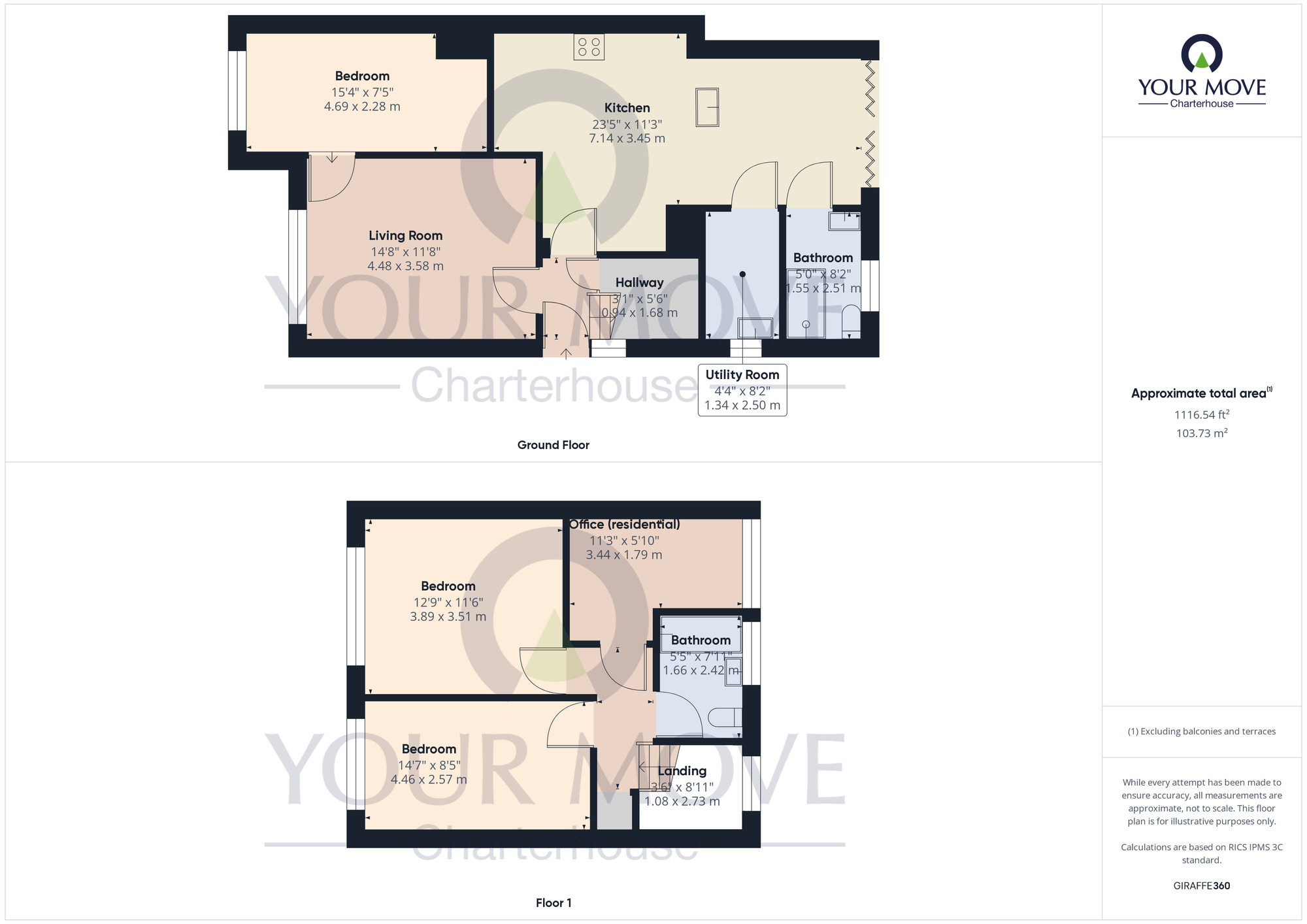 Floorplan of 4 bedroom Semi Detached House for sale, Quex Road, Westgate-on-Sea, Kent, CT8