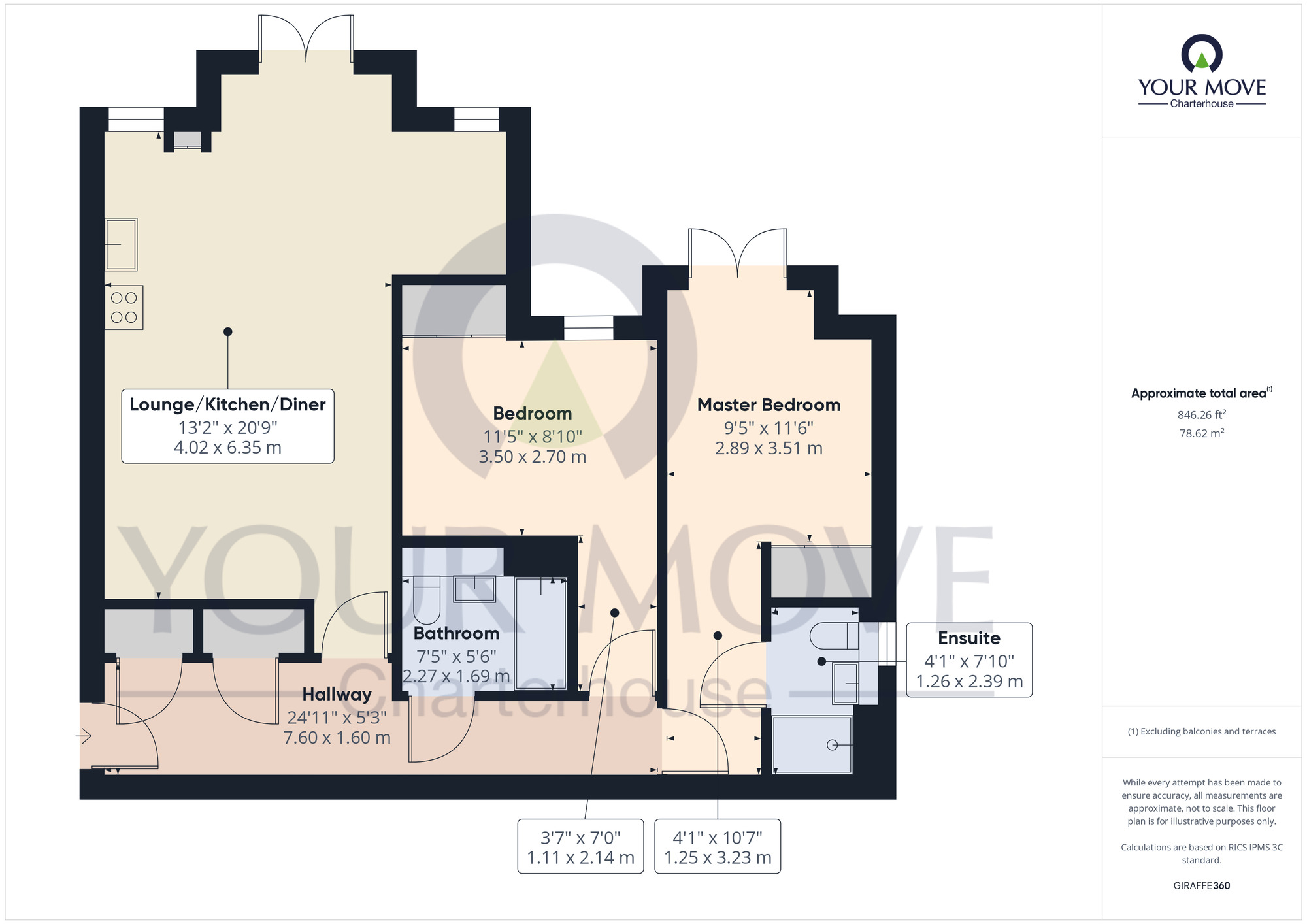 Floorplan of 2 bedroom  Flat for sale, Linksfield Road, Westgate-on-Sea, Kent, CT8