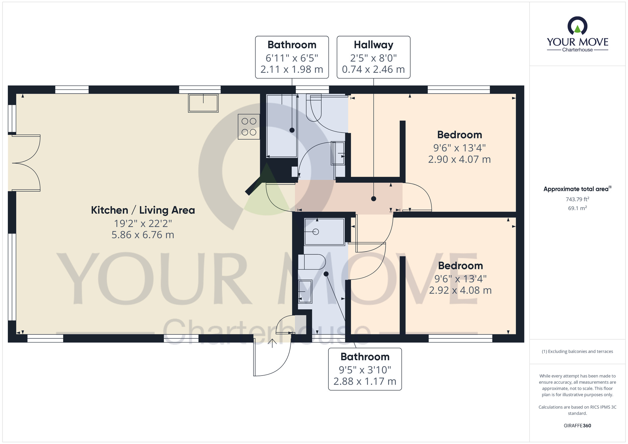 Floorplan of 2 bedroom Detached Property for sale, Birchington Vale Park, Shottendane Road,, Kent, CT7