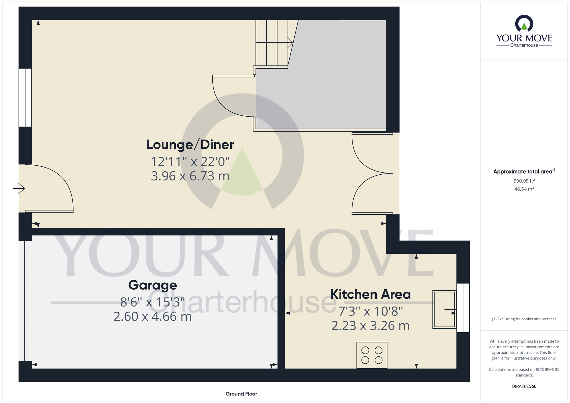 Floorplan of 3 bedroom Semi Detached House for sale, Trinity Square, Margate, Kent, CT9