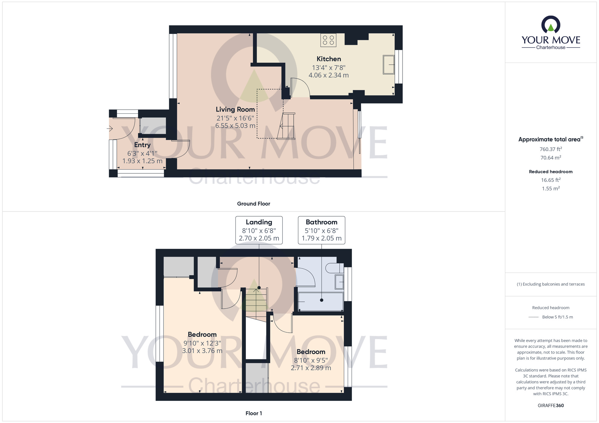 Floorplan of 2 bedroom Mid Terrace House for sale, Staplehurst Gardens, Margate, Kent, CT9