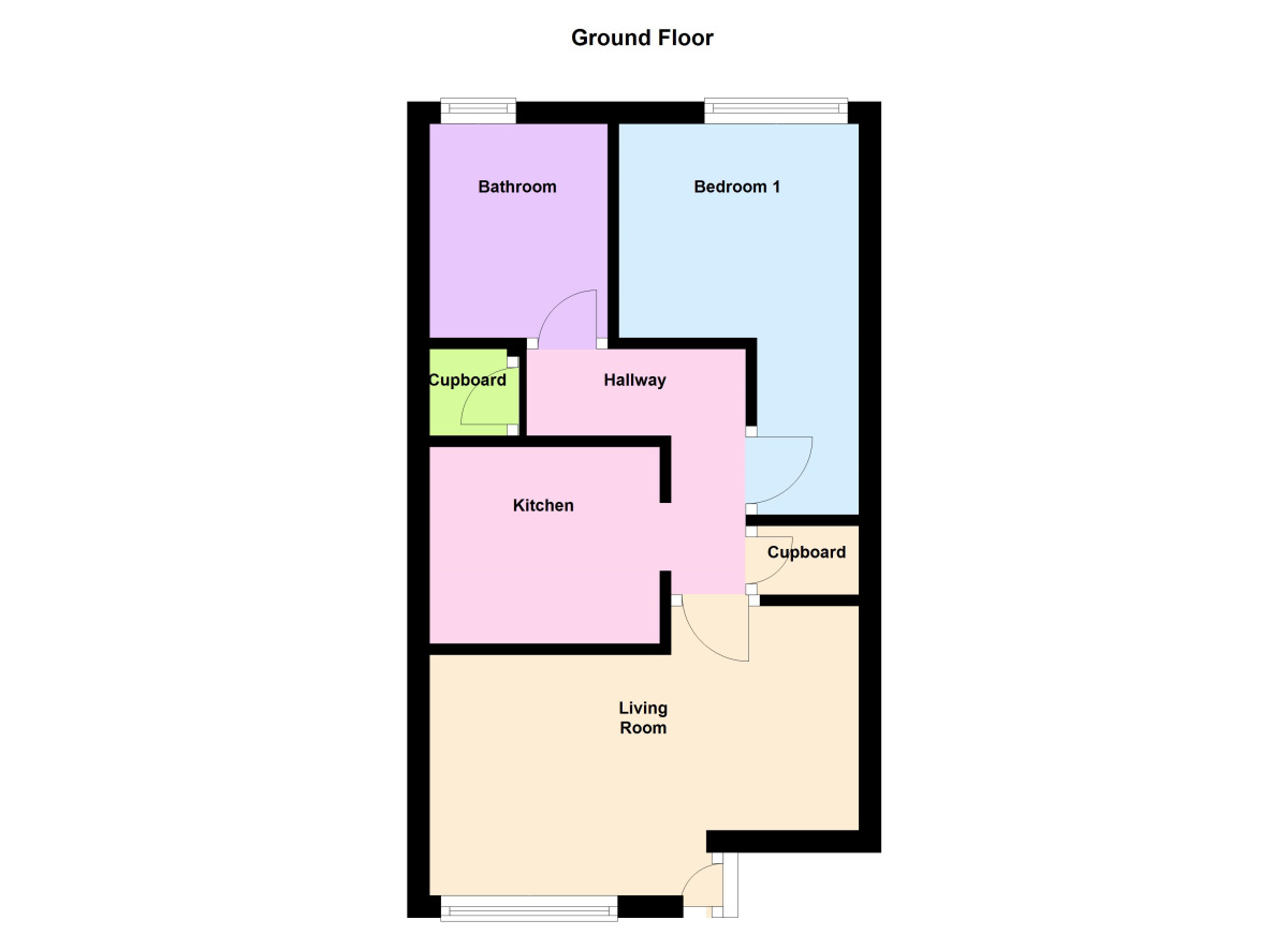 Floorplan of 1 bedroom  Flat to rent, Kelleher Court Ritson Street, Consett, County Durham, DH8