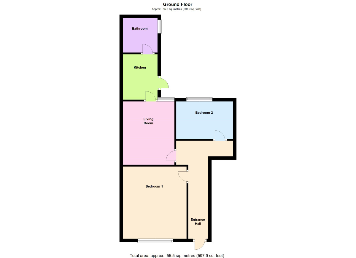 Floorplan of 2 bedroom  Flat to rent, Barr House Avenue, Consett, County Durham, DH8