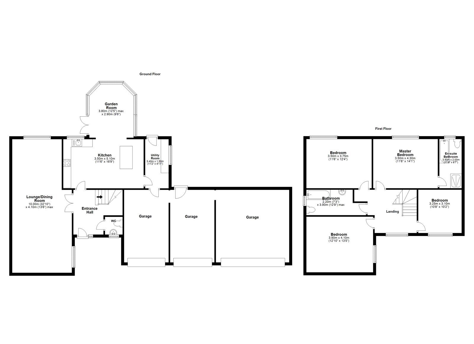 Floorplan of 4 bedroom Detached House for sale, St. Aidans Place, Consett, Durham, DH8