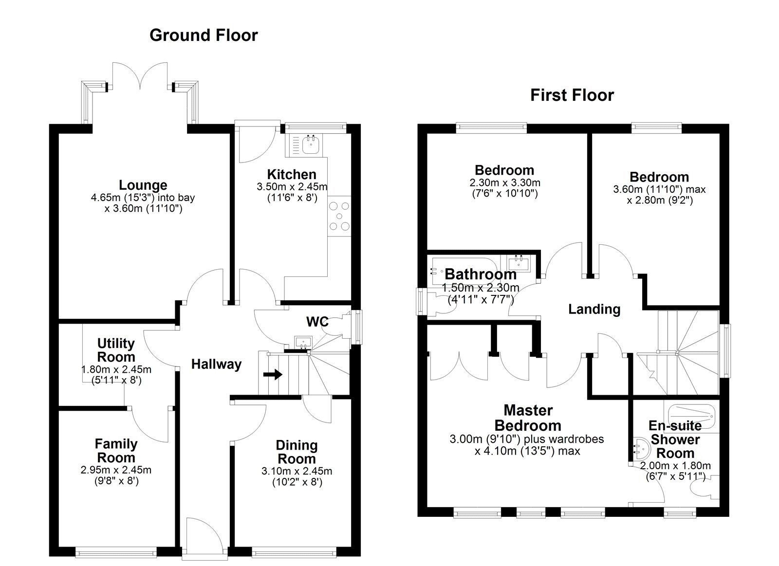 Floorplan of 3 bedroom Detached House for sale, Holwick Close, Templetown, Consett, Durham, DH8