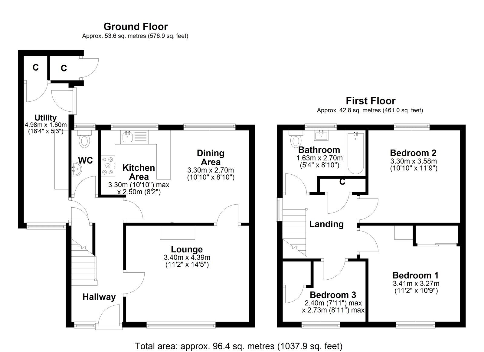 Floorplan of 3 bedroom Semi Detached House for sale, Delaval, Chester Le Street, Durham, DH2