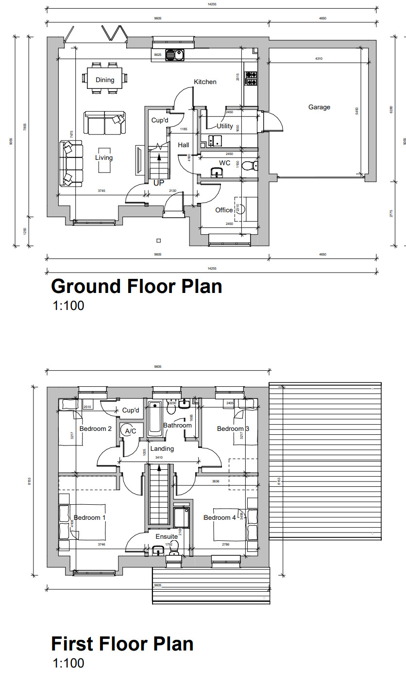 Floorplan of 4 bedroom Detached House for sale, Maple Close, Thornley, Durham, DH6