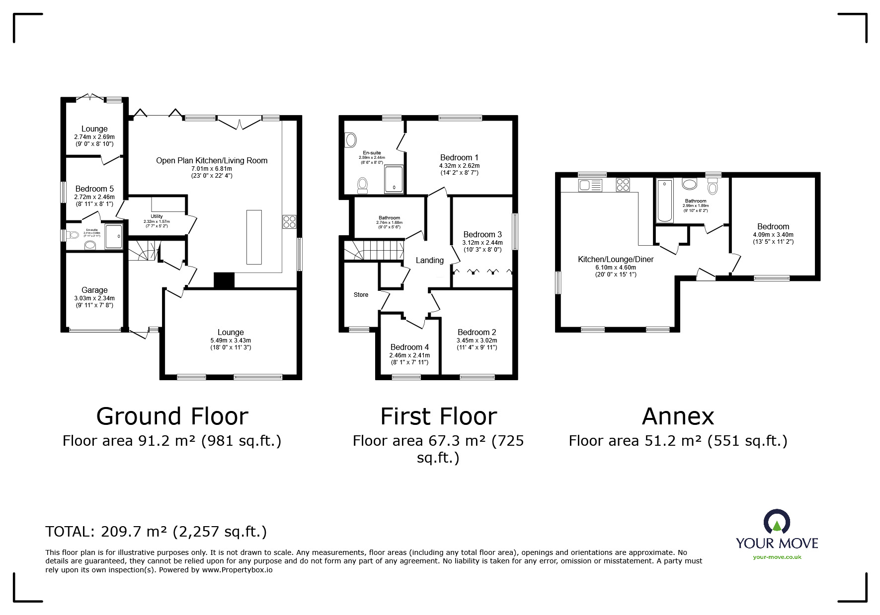 Floorplan of 4 bedroom Detached House for sale, Willow Green, Coalville, Leicestershire, LE67