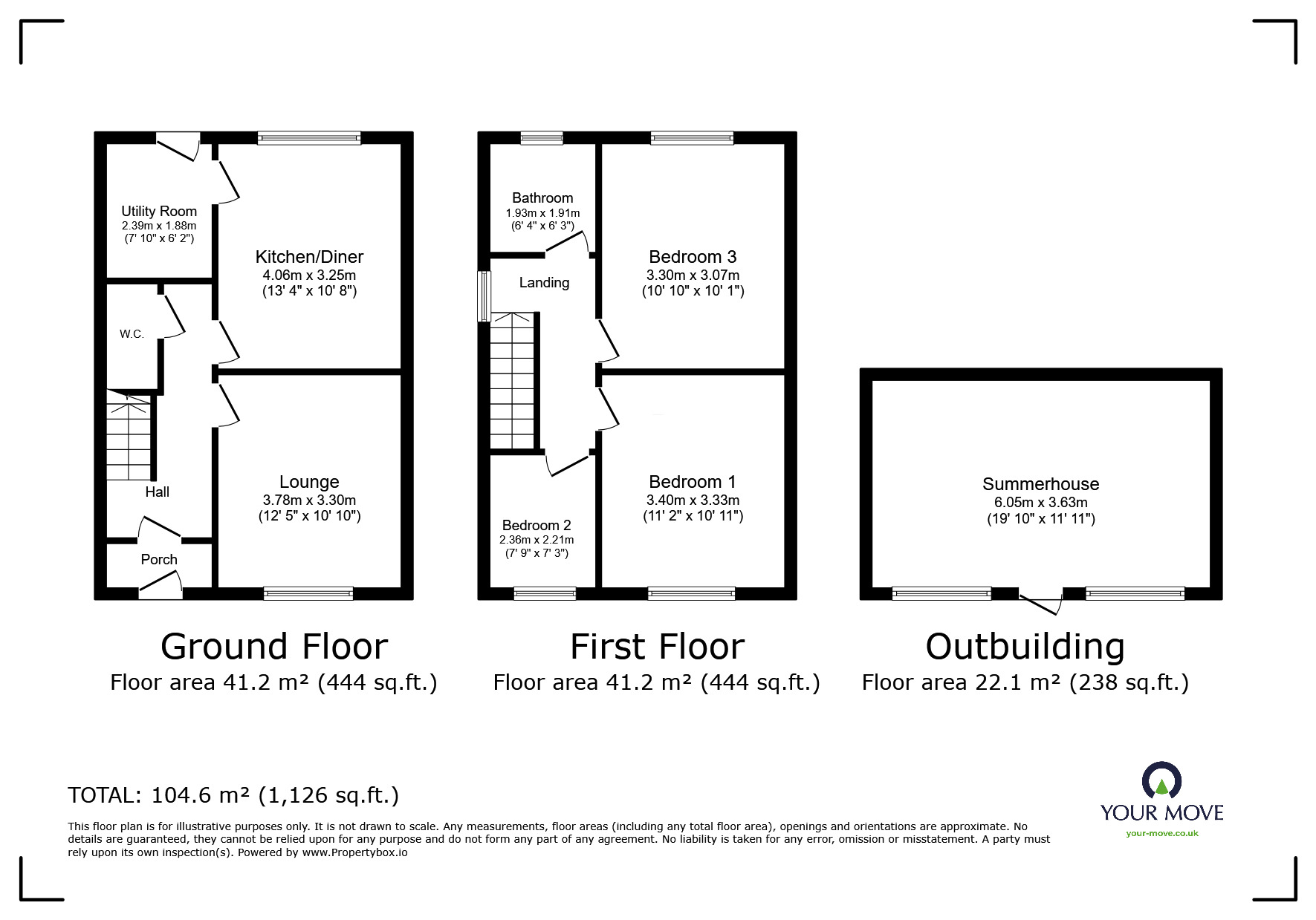 Floorplan of 3 bedroom Semi Detached House for sale, Brooks Lane, Whitwick, Leicestershire,, LE67