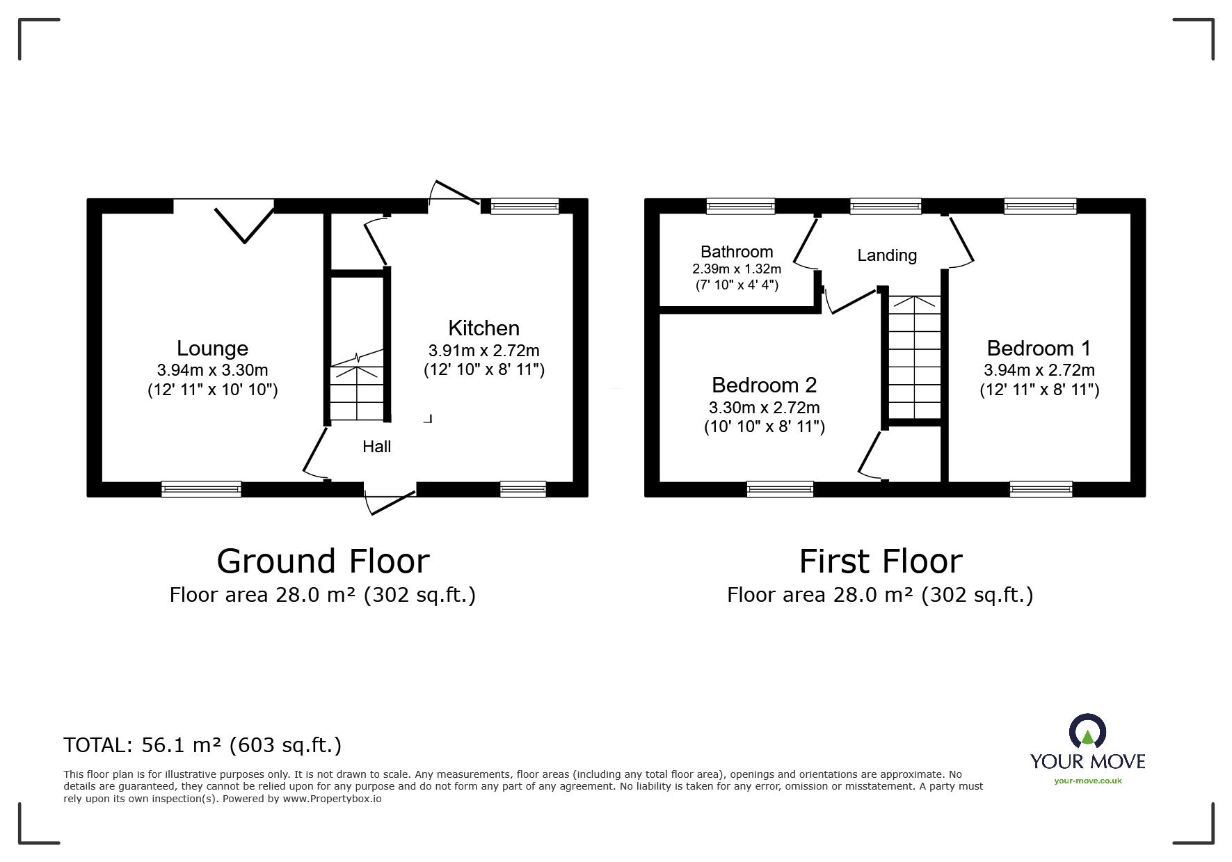 Floorplan of 2 bedroom Semi Detached House to rent, St. Christophers Road, Ellistown, Leicestershire, LE67