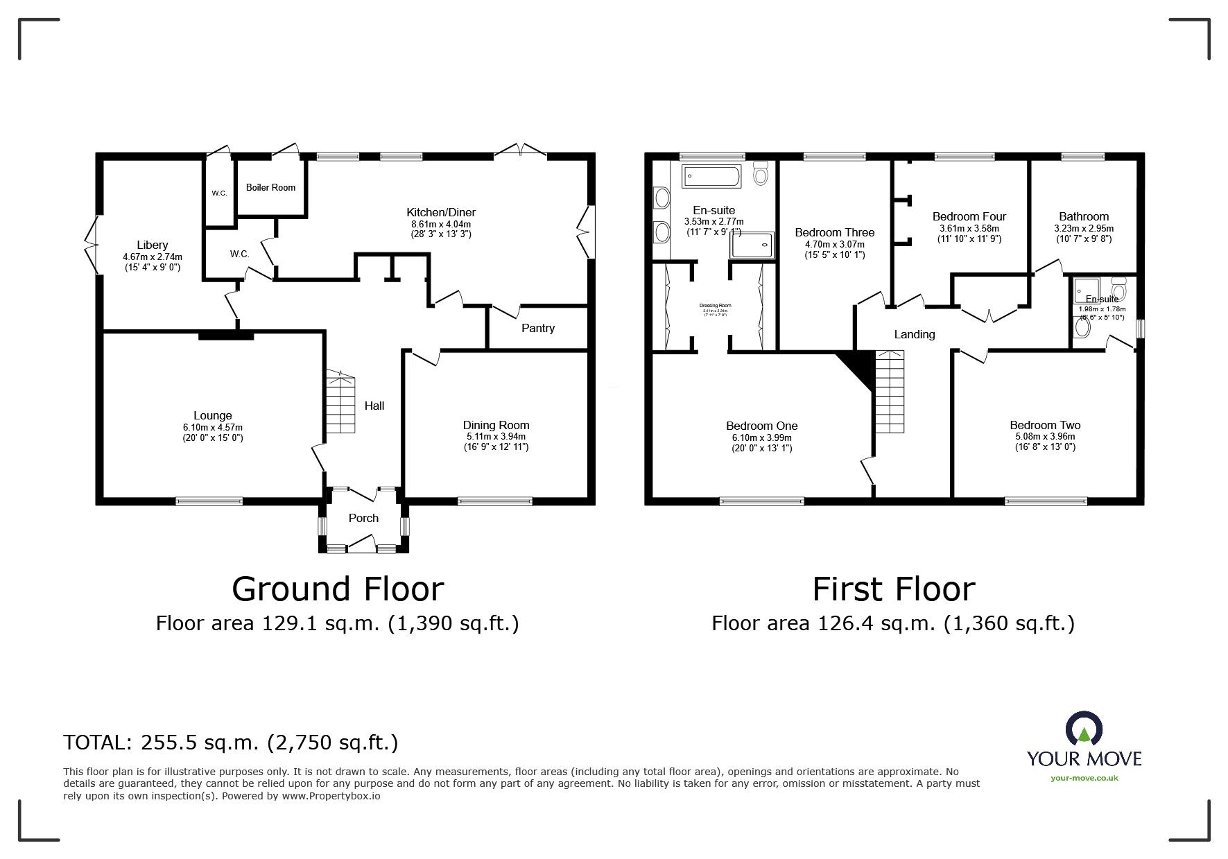 Floorplan of 4 bedroom Detached House for sale, Main Street, Bagworth, Leicestershire, LE67