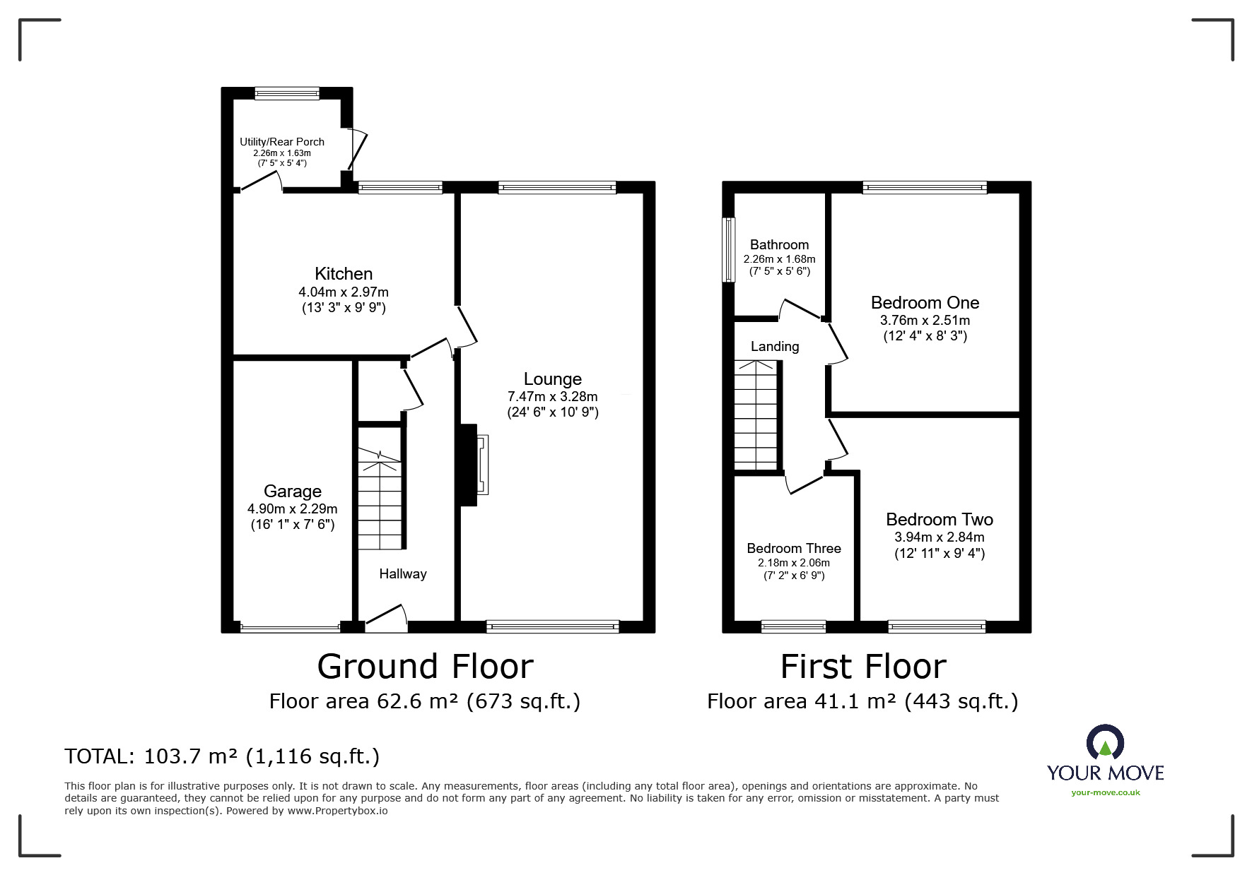 Floorplan of 3 bedroom Link Detached House for sale, Main Street, Stanton under Bardon, Leicestershire, LE67