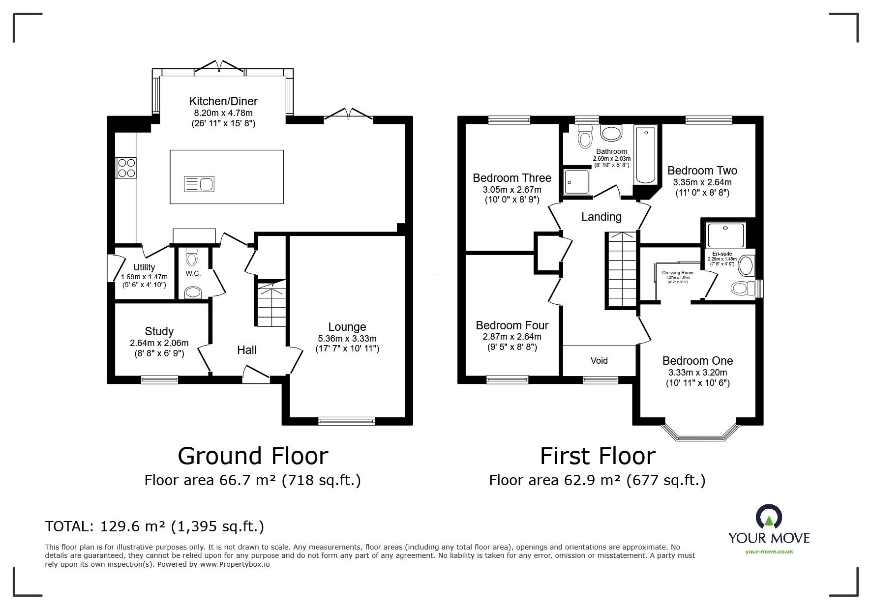 Floorplan of 4 bedroom Detached House for sale, Lowe Street, Hugglescote, Leicestershire, LE67