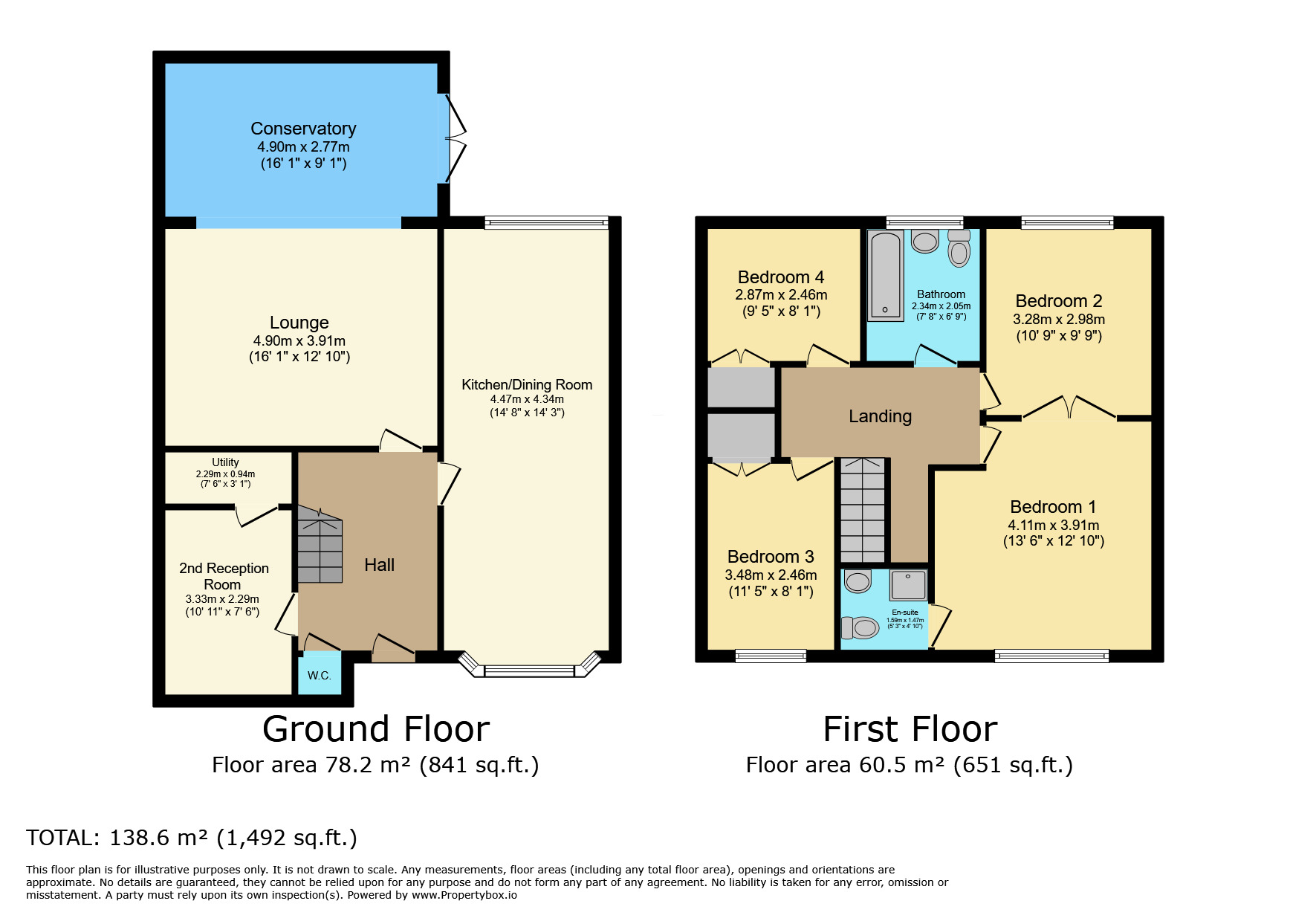 Floorplan of 4 bedroom Detached House for sale, Sawley Close, Darwen, Lancashire, BB3