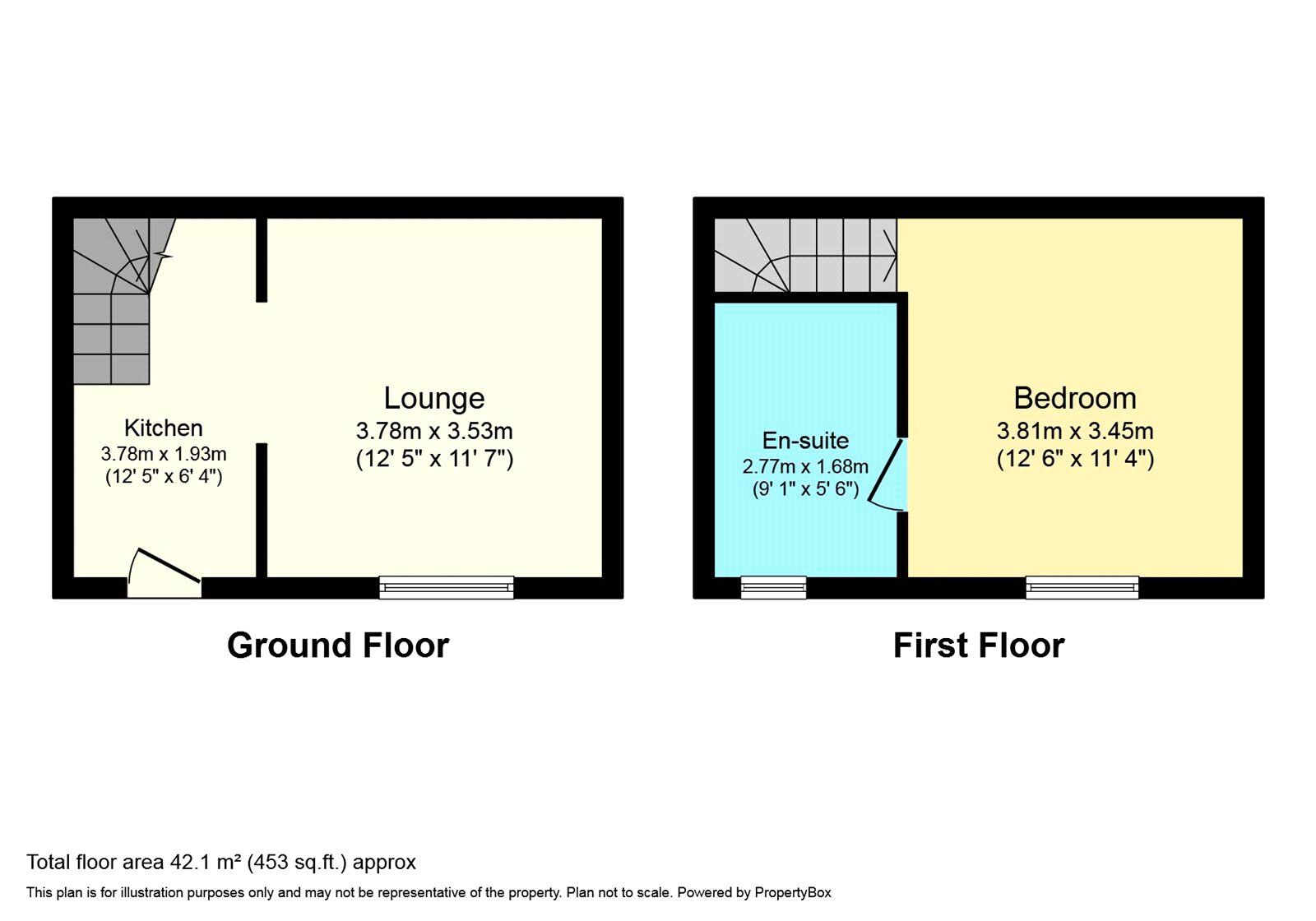 Floorplan of 1 bedroom End Terrace House for sale, Dover Street, Lower Darwen, Lancashire, BB3