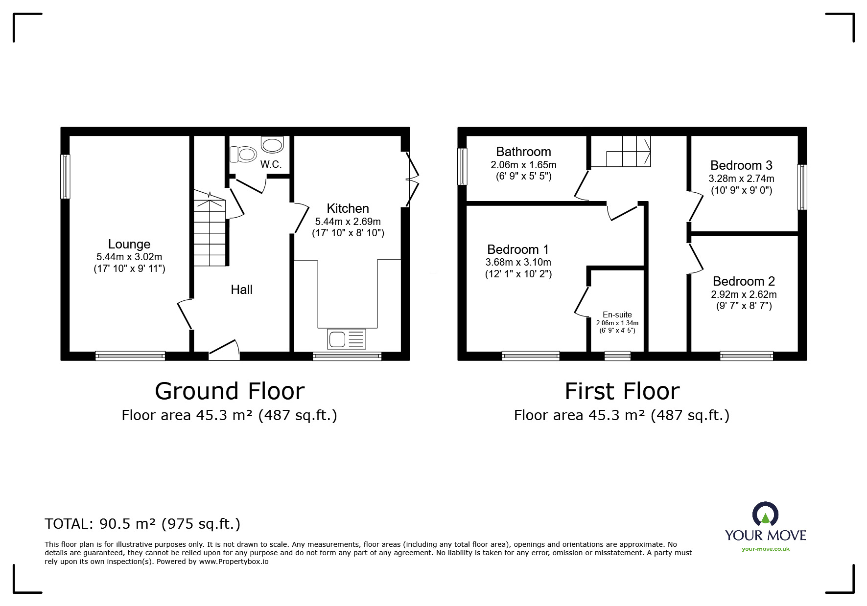 Floorplan of 3 bedroom Semi Detached House for sale, Fitzgerald Drive, Darwen, Lancashire, BB3