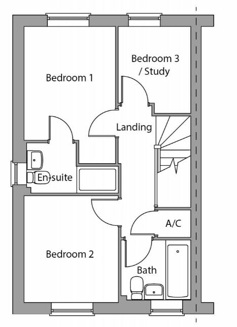 Floorplan of 3 bedroom Semi Detached House for sale, Milking Lane, Lower Darwen, Lancashire, BB3