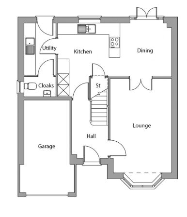 Floorplan of 4 bedroom Detached House for sale, Milking Lane, Lower Darwen, Lancashire, BB3