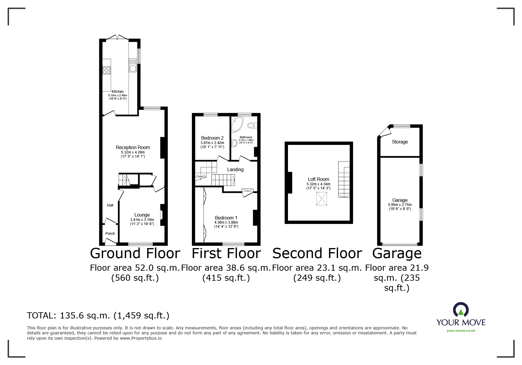 Floorplan of 2 bedroom Mid Terrace House for sale, Elswick Street, Darwen, Lancashire, BB3