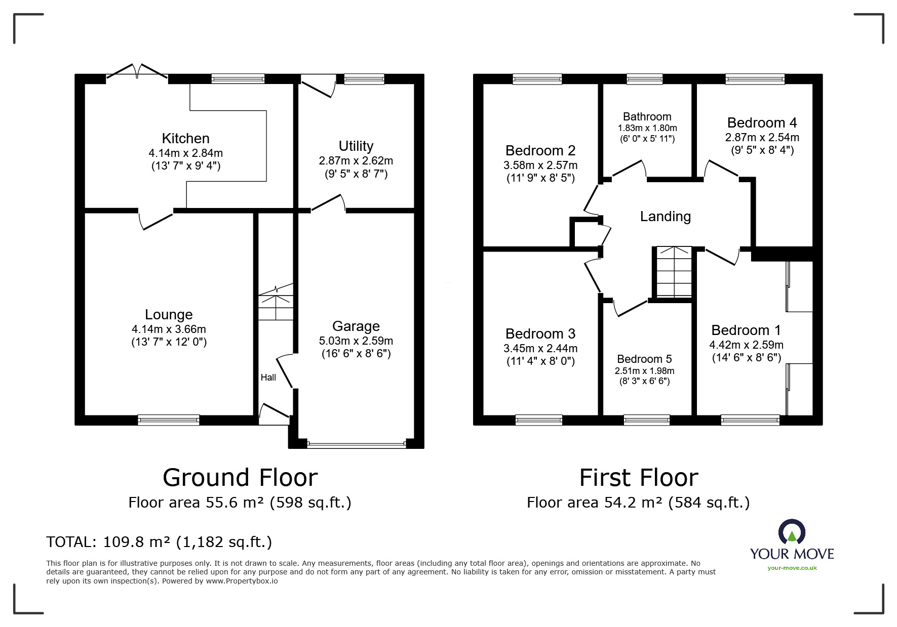 Floorplan of 5 bedroom Semi Detached House for sale, Kirkdale Close, Darwen, Lancashire, BB3