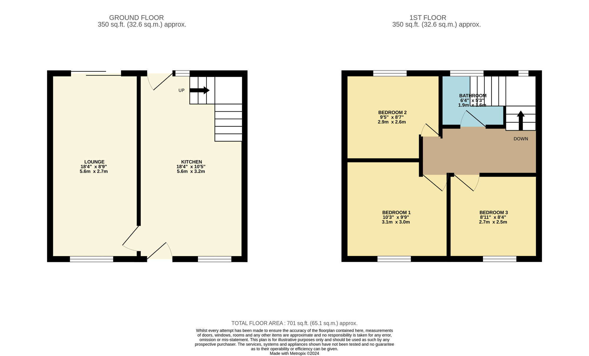 Floorplan of 3 bedroom End Terrace House for sale, Kynder Street, Denton, Greater Manchester, M34