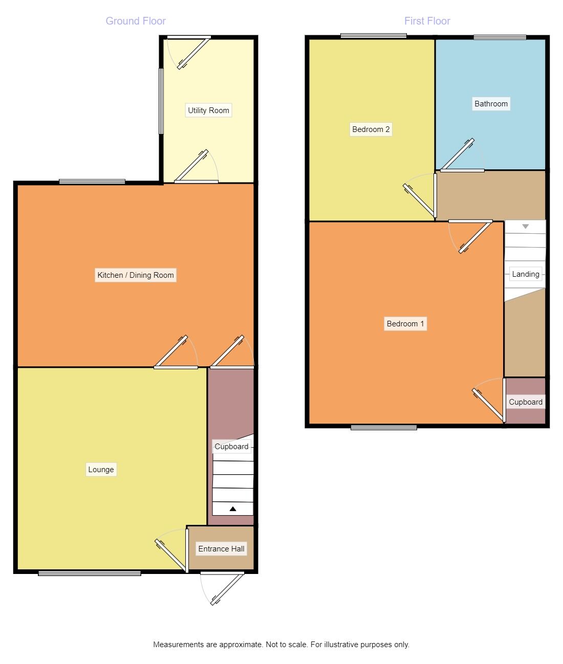 Floorplan of 2 bedroom Mid Terrace House to rent, Chester Street, Denton, Manchester, M34