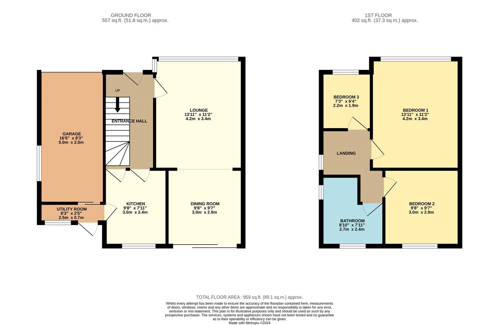 Floorplan of 3 bedroom Semi Detached House for sale, St. Annes Road, Denton, Greater Manchester, M34