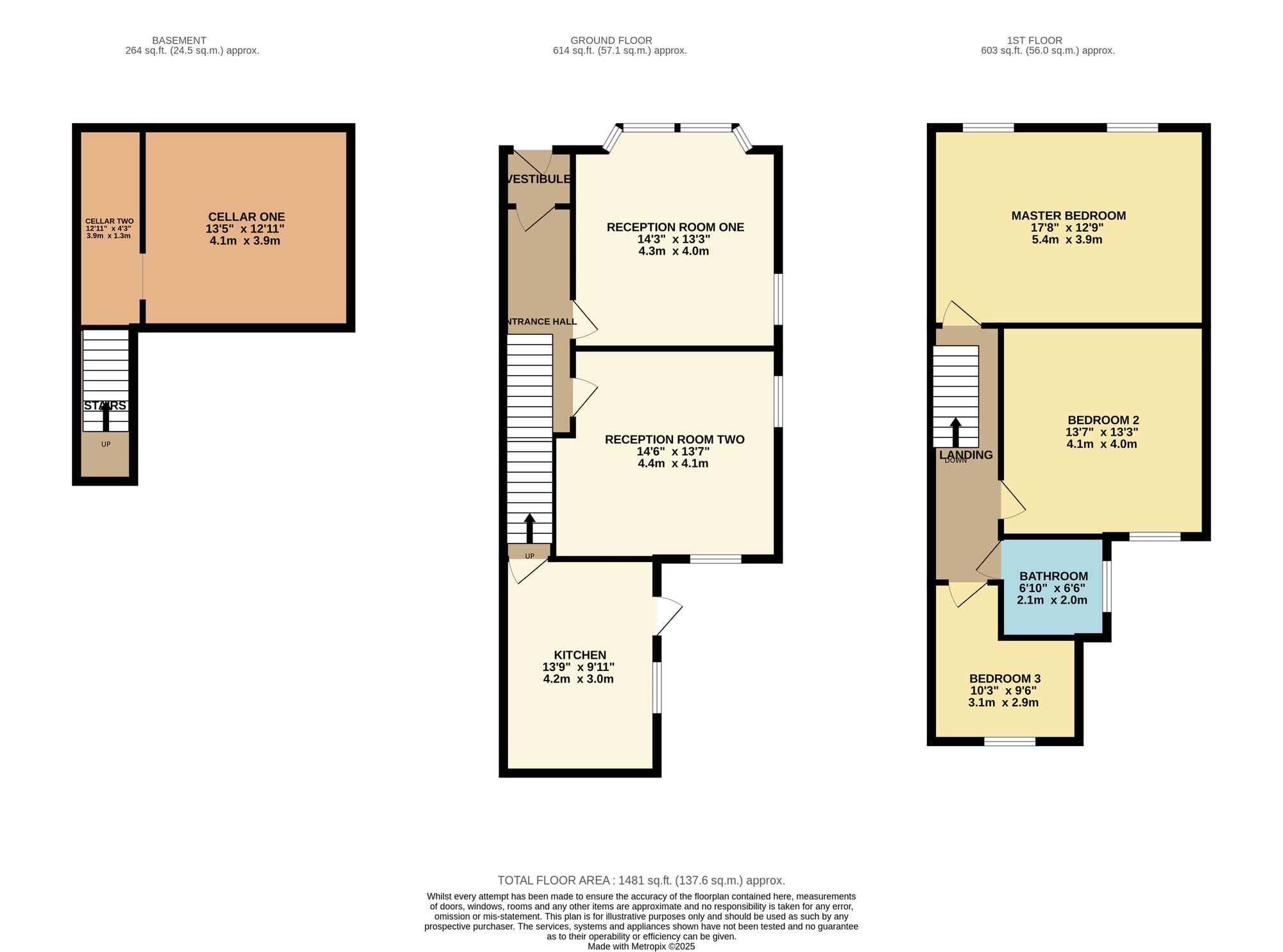 Floorplan of 3 bedroom End Terrace House for sale, Droylsden Road, Audenshaw, Greater Manchester, M34