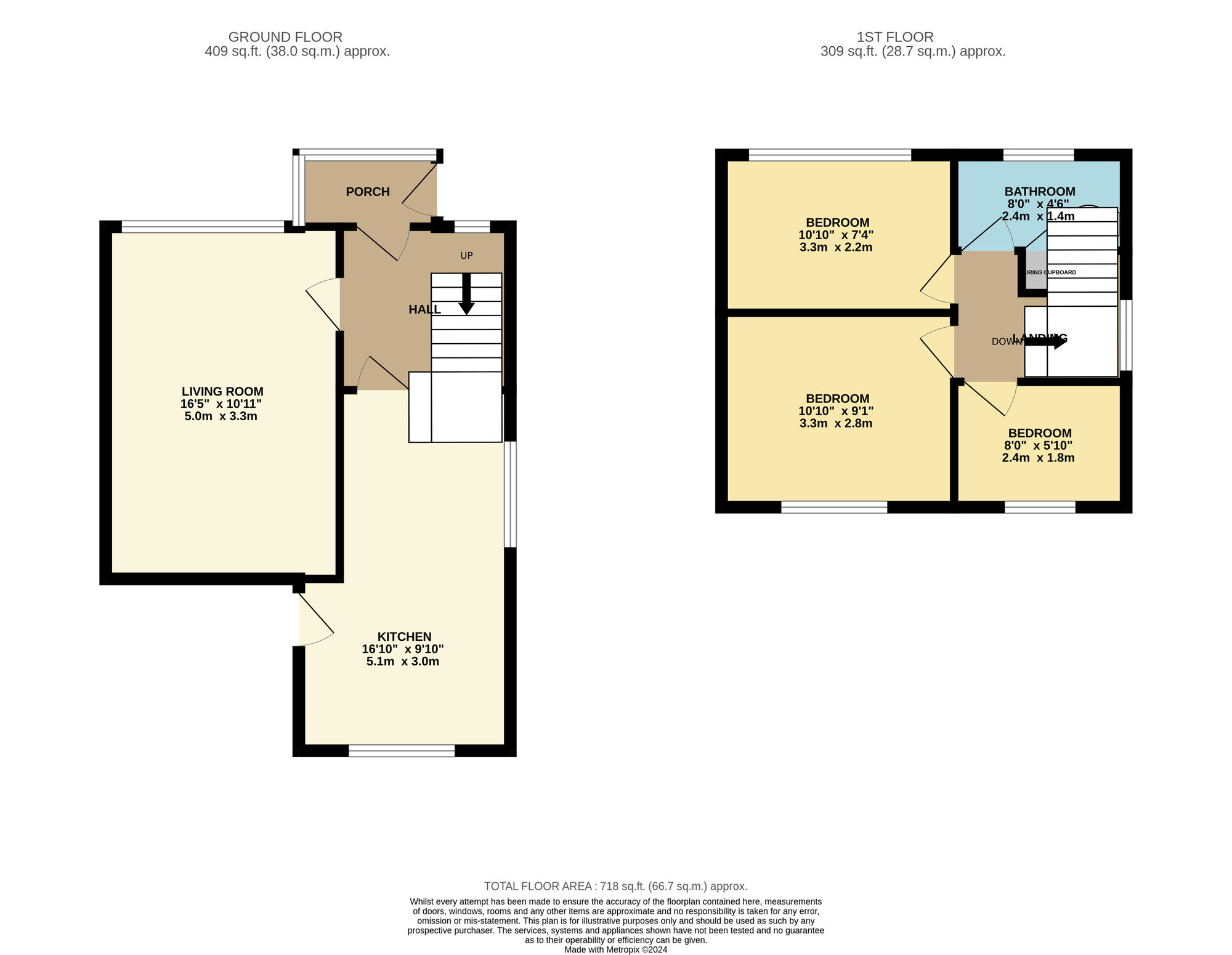 Floorplan of 3 bedroom Semi Detached House for sale, Gainford Road, Stockport, Greater Manchester, SK5