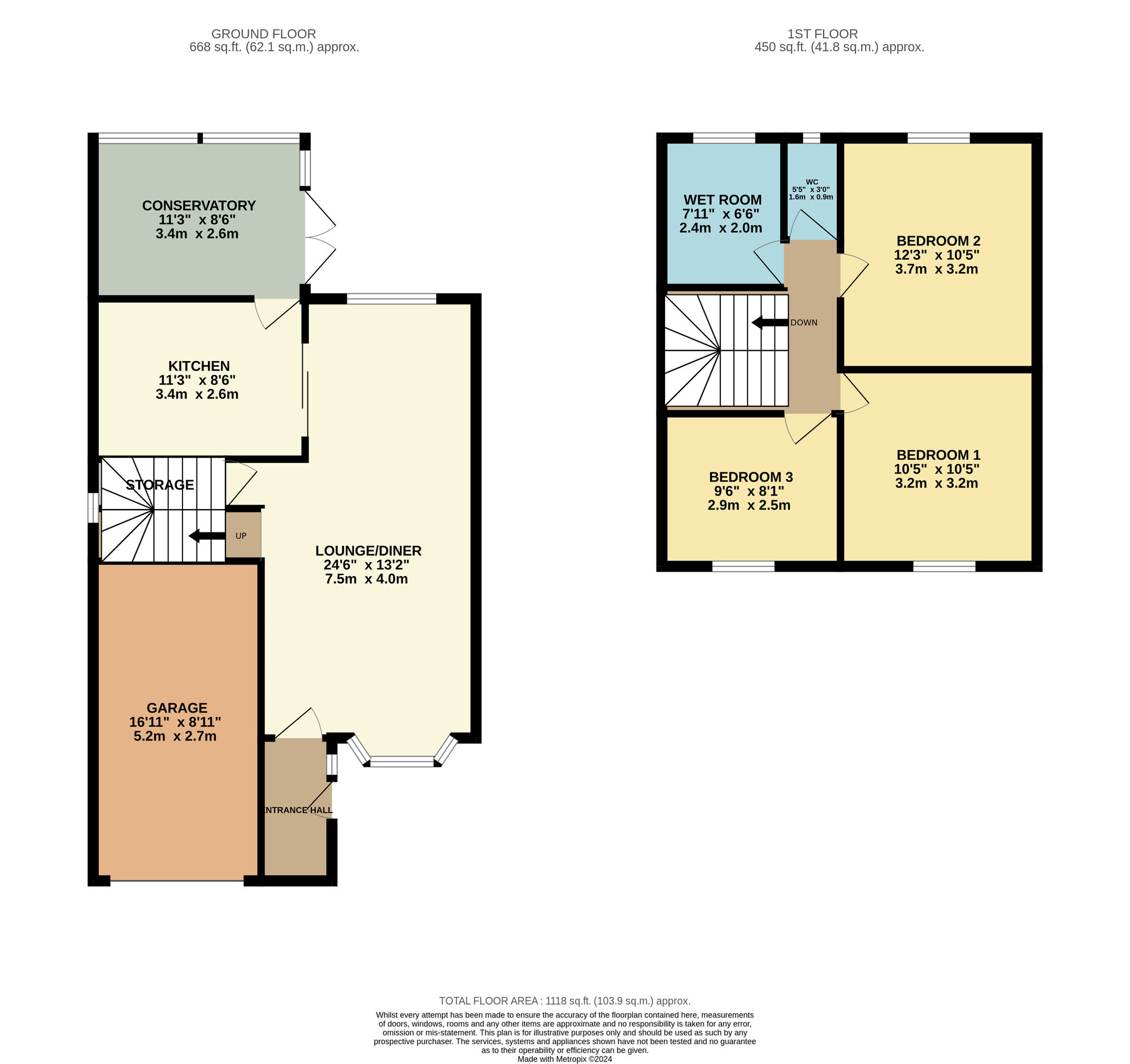 Floorplan of 3 bedroom Detached House for sale, Thorneside, Denton, Greater Manchester, M34