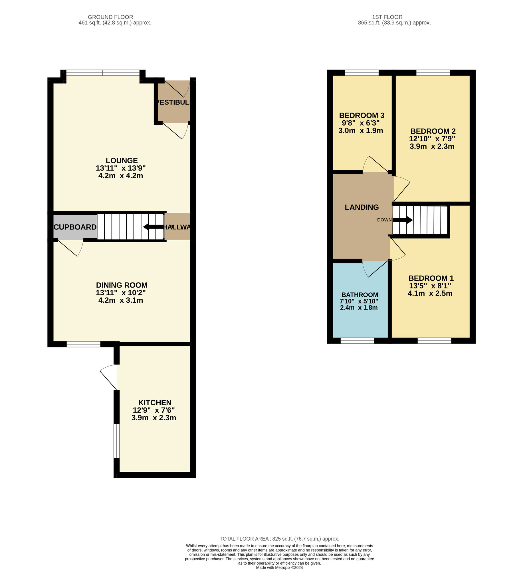 Floorplan of 3 bedroom End Terrace House for sale, Higher Henry Street, Hyde, Greater Manchester, SK14