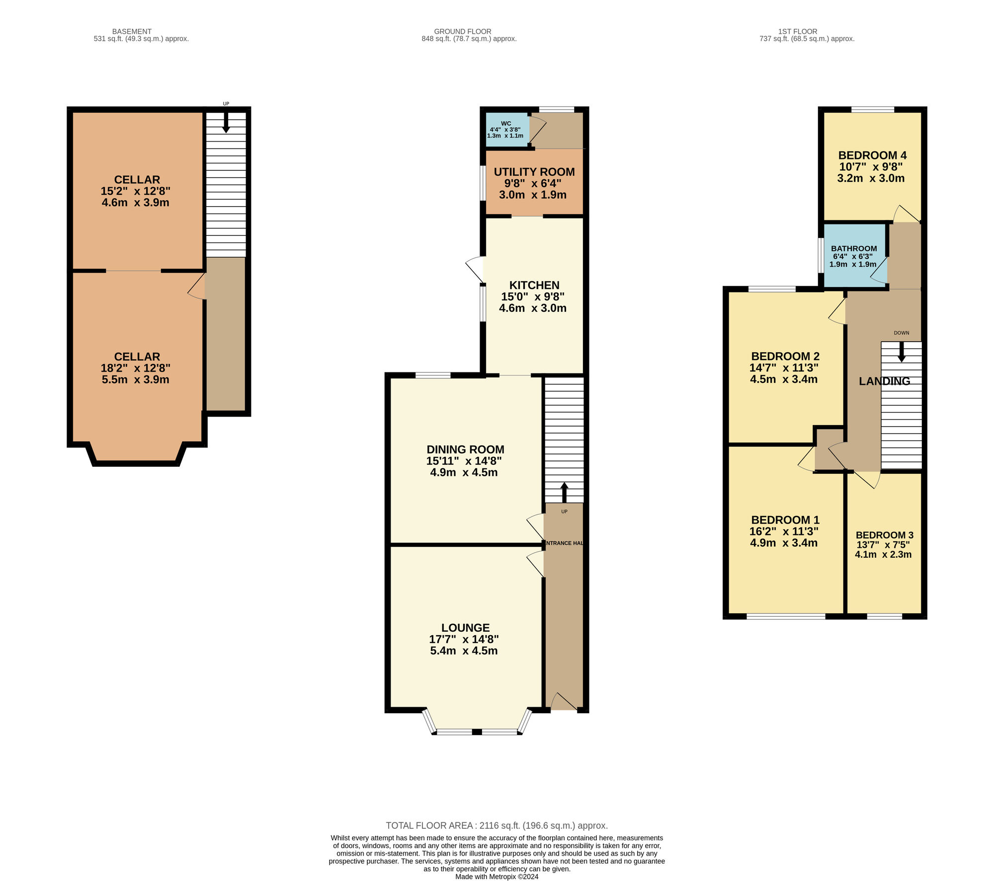 Floorplan of 4 bedroom Mid Terrace House for sale, Great Norbury Street, Hyde, Greater Manchester, SK14