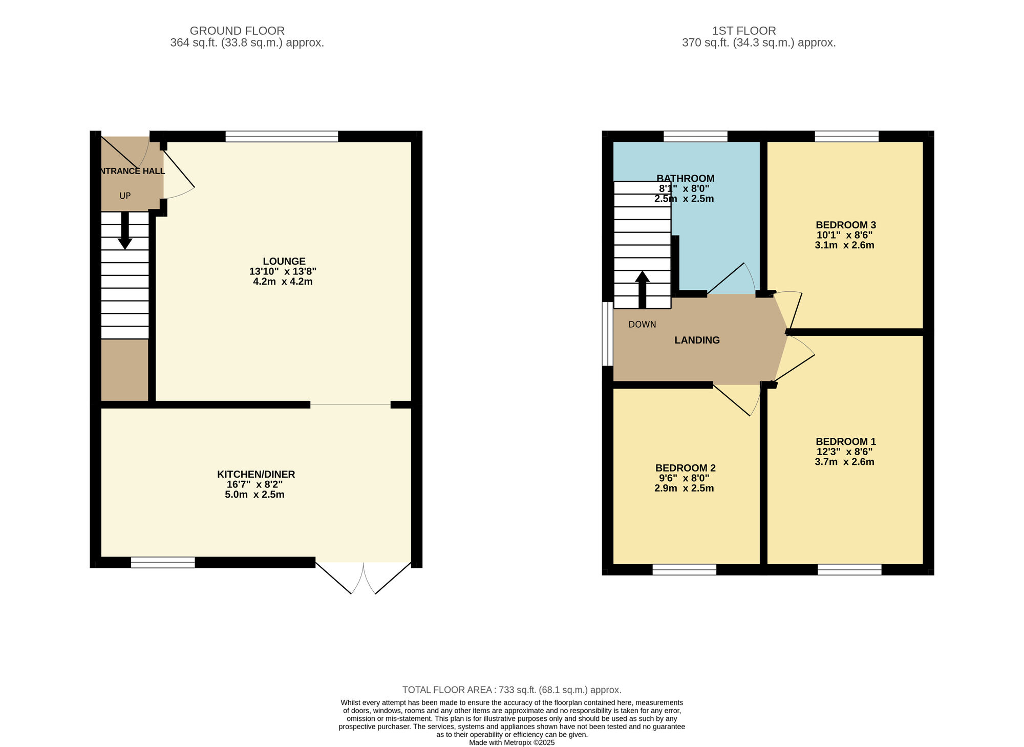 Floorplan of 3 bedroom Semi Detached House for sale, Edward Street, Denton, Greater Manchester, M34