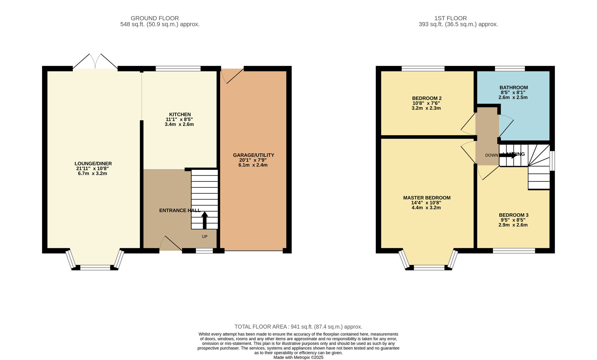 Floorplan of 3 bedroom Semi Detached House for sale, Ashwood Avenue, Denton, Greater Manchester, M34