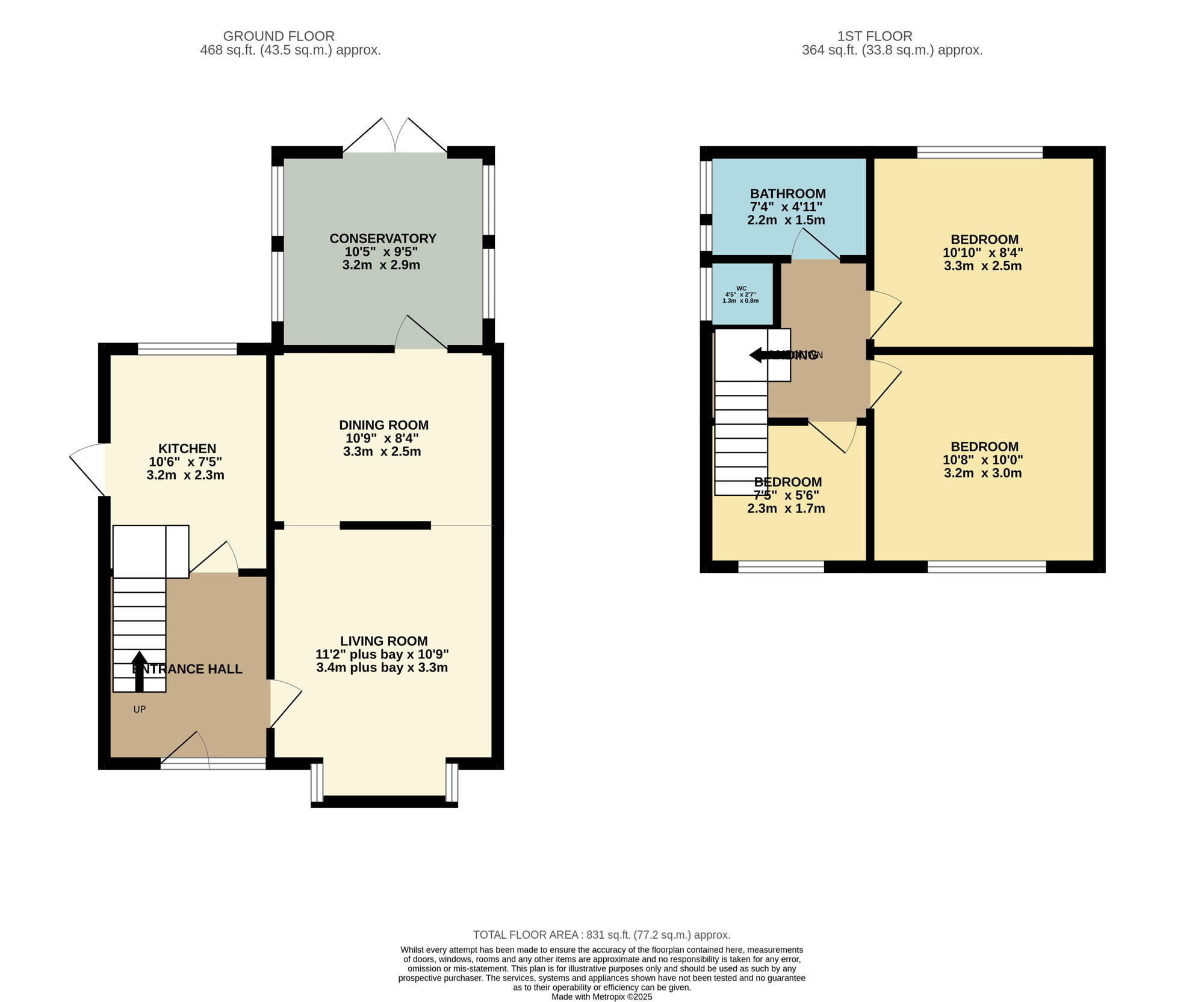 Floorplan of 3 bedroom Semi Detached House for sale, Broadstone Hall Road South, Stockport, Greater Manchester, SK4