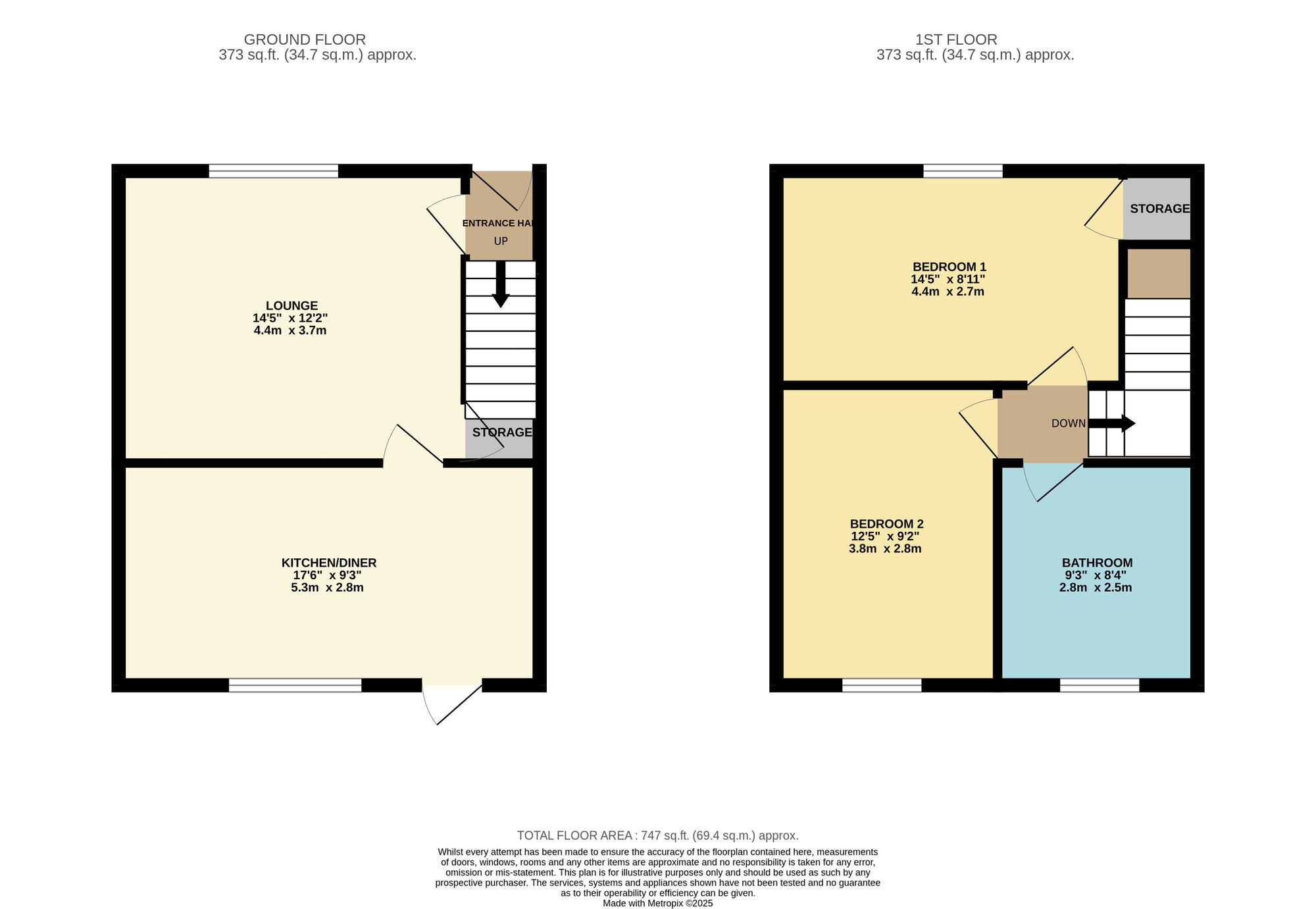 Floorplan of 2 bedroom Semi Detached House for sale, Somers Road, Stockport, Greater Manchester, SK5