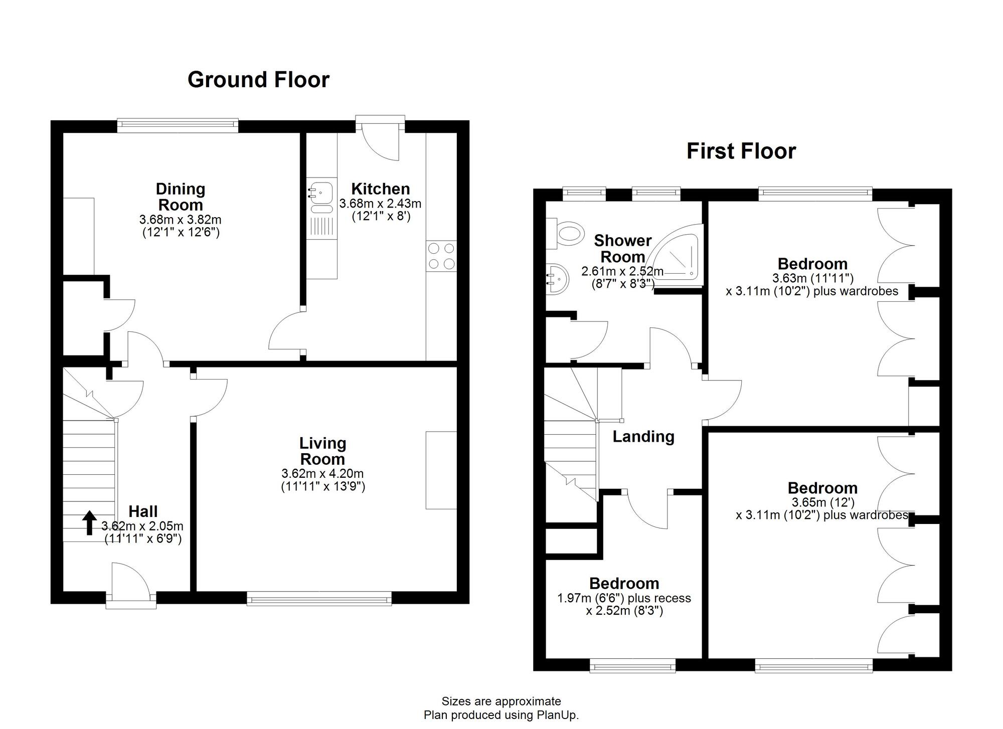 Floorplan of 3 bedroom End Terrace House for sale, Hillcrest, Durham, DH1