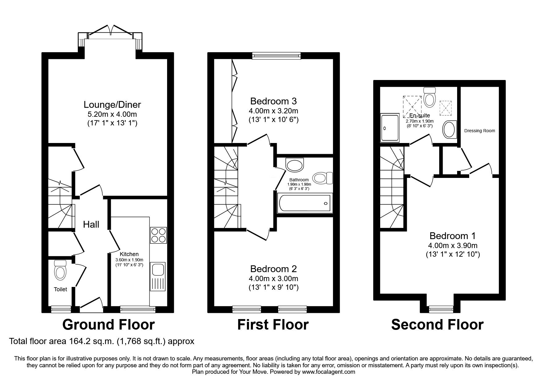 Floorplan of 3 bedroom End Terrace House for sale, Old Dryburn Way, Durham, DH1